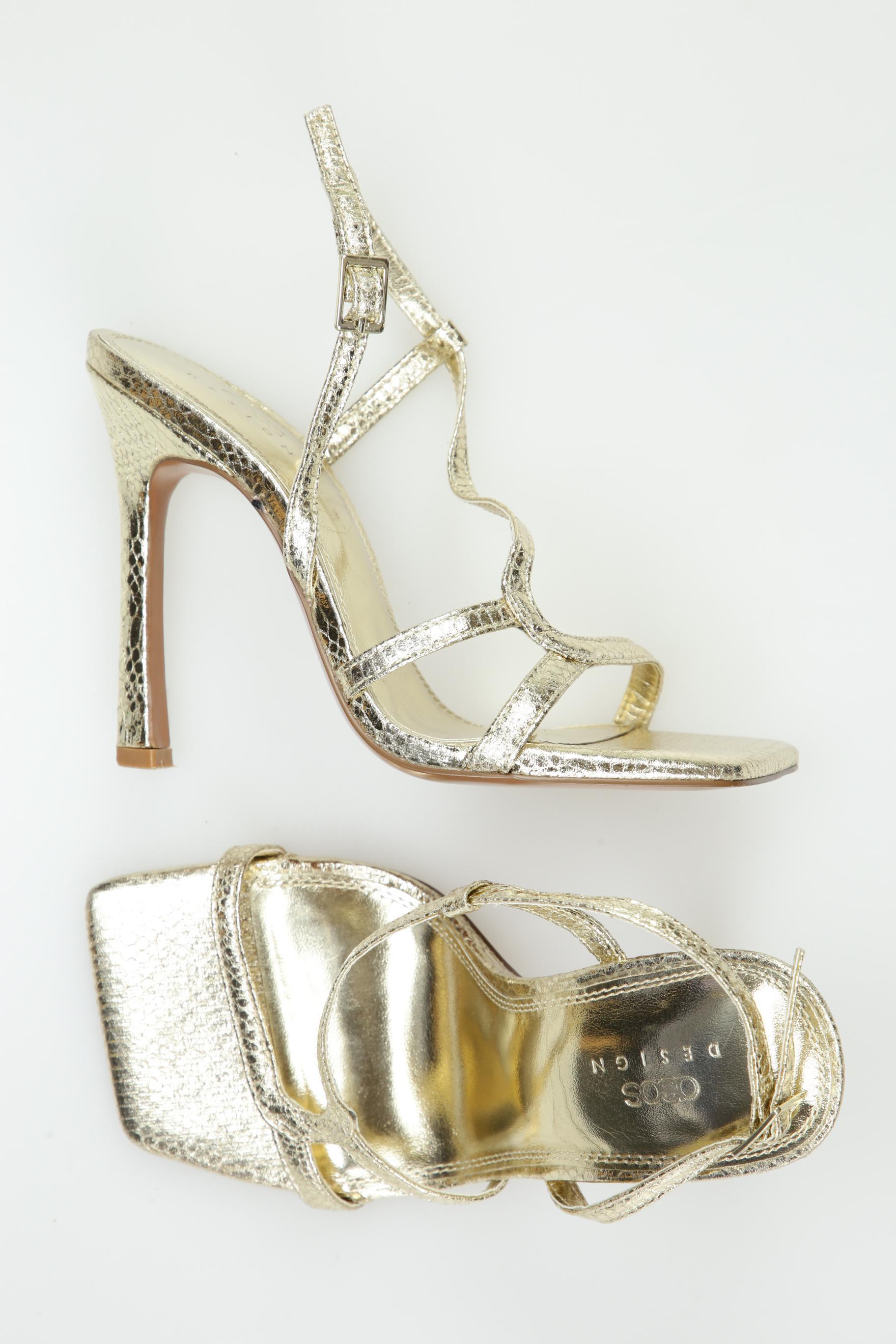 

asos Damen Sandale, gold, Gr. 35