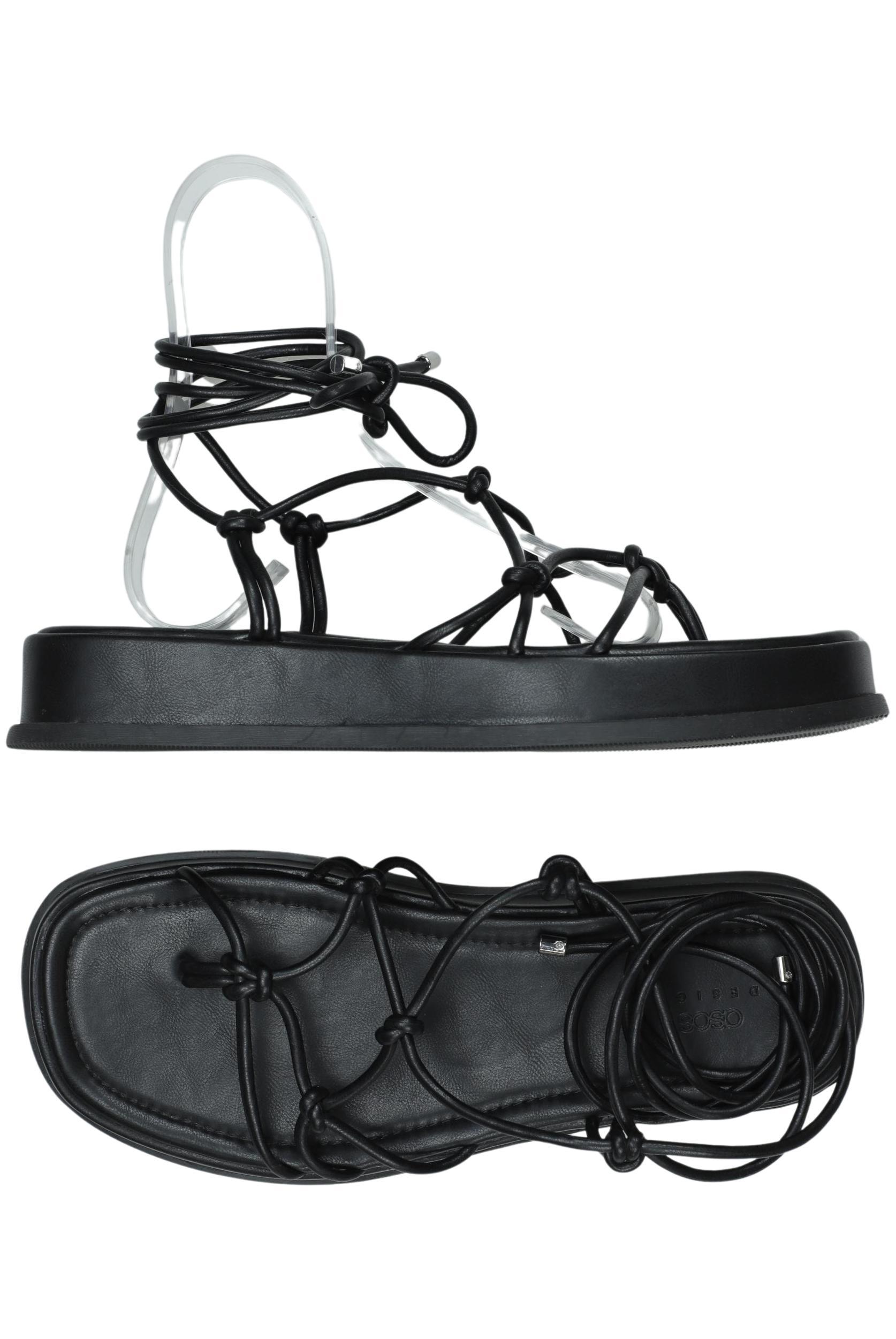 

asos Damen Sandale, schwarz, Gr. 9