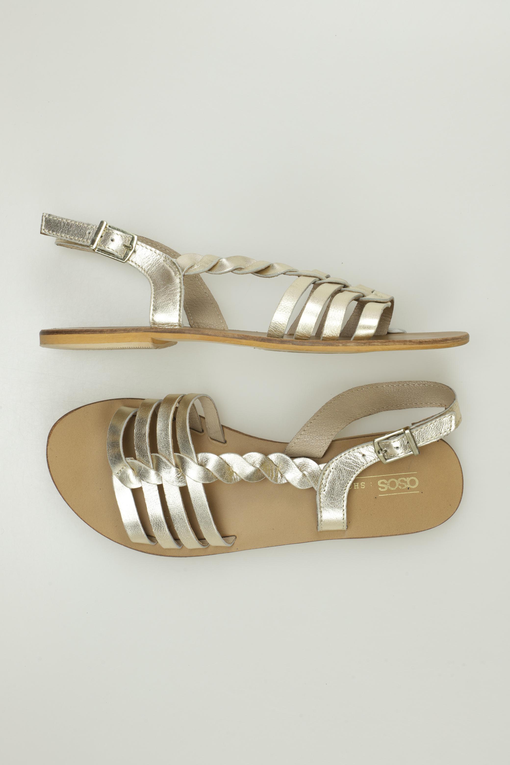 

asos Damen Sandale, gold, Gr. 5