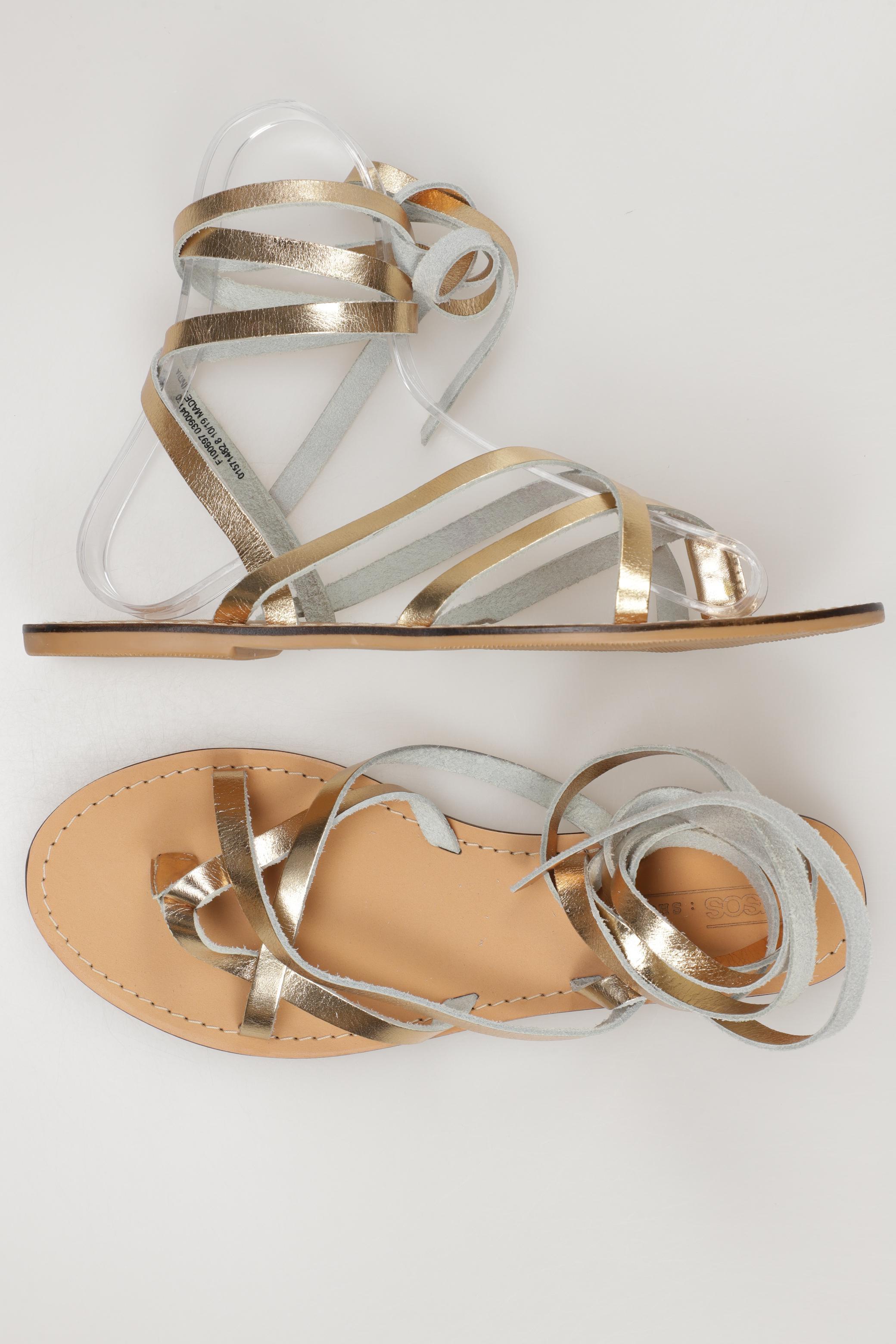 

asos Damen Sandale, gold, Gr. 8