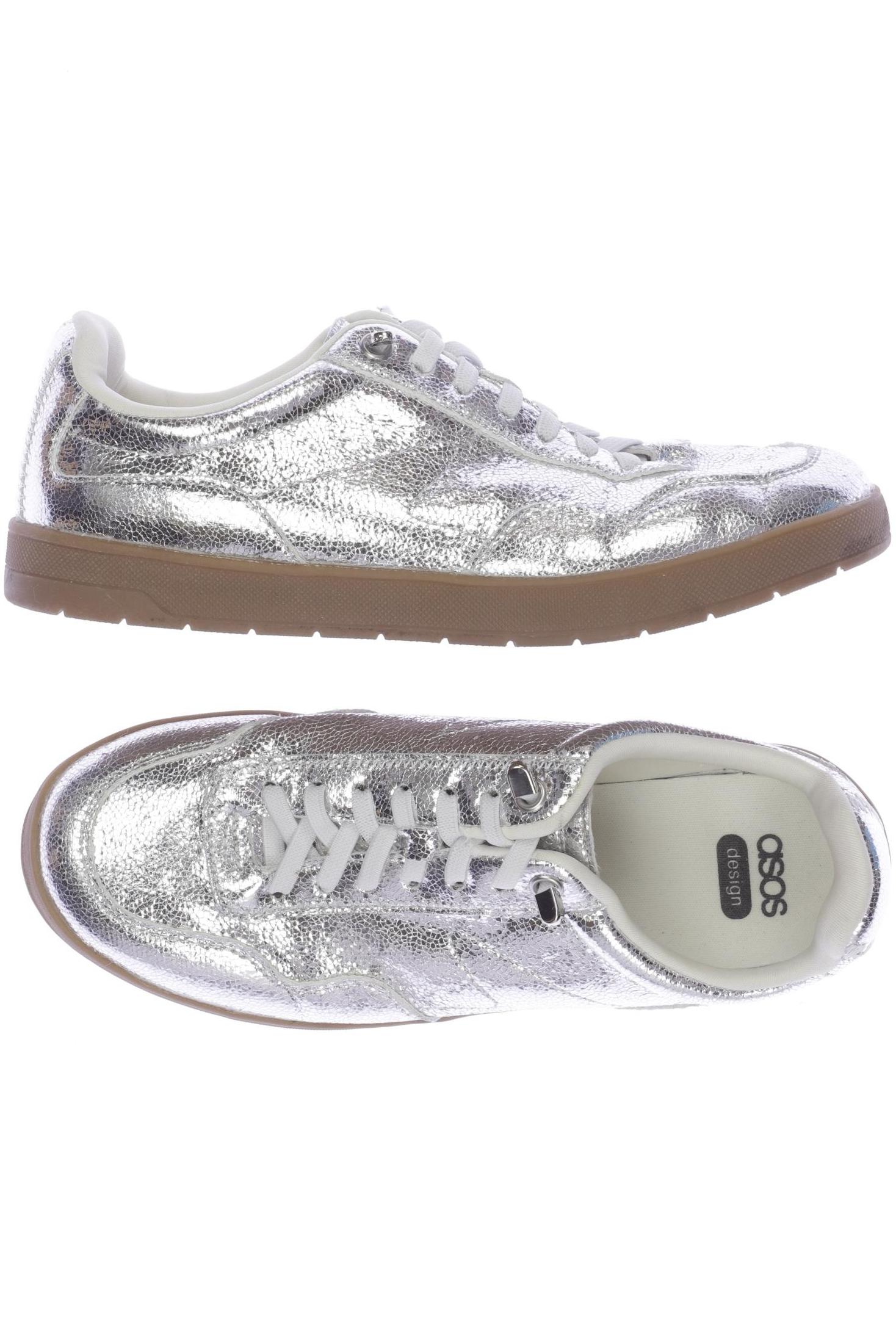 

asos Damen Sneakers, silber, Gr. 37