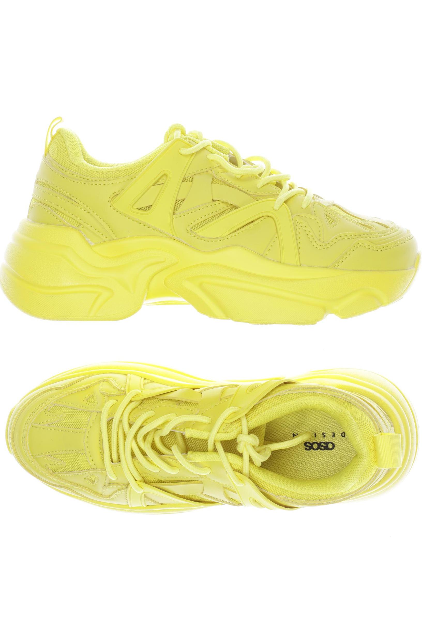

asos Damen Sneakers, gelb, Gr. 39
