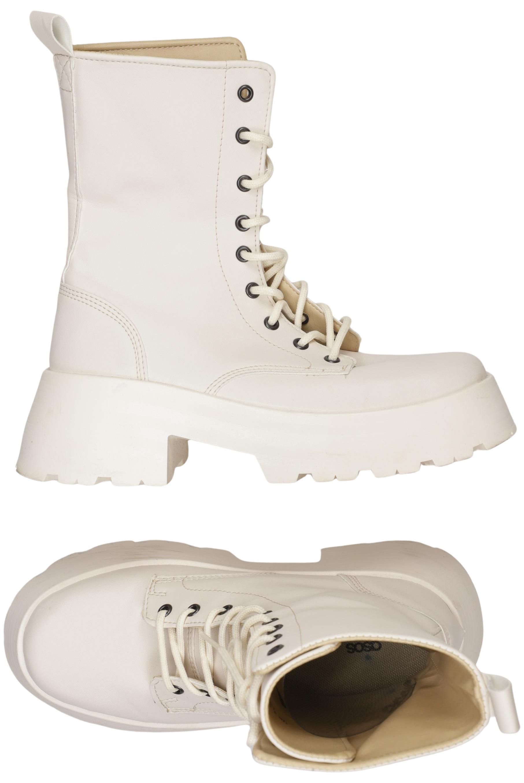 

asos Damen Stiefel, cremeweiß, Gr. 38