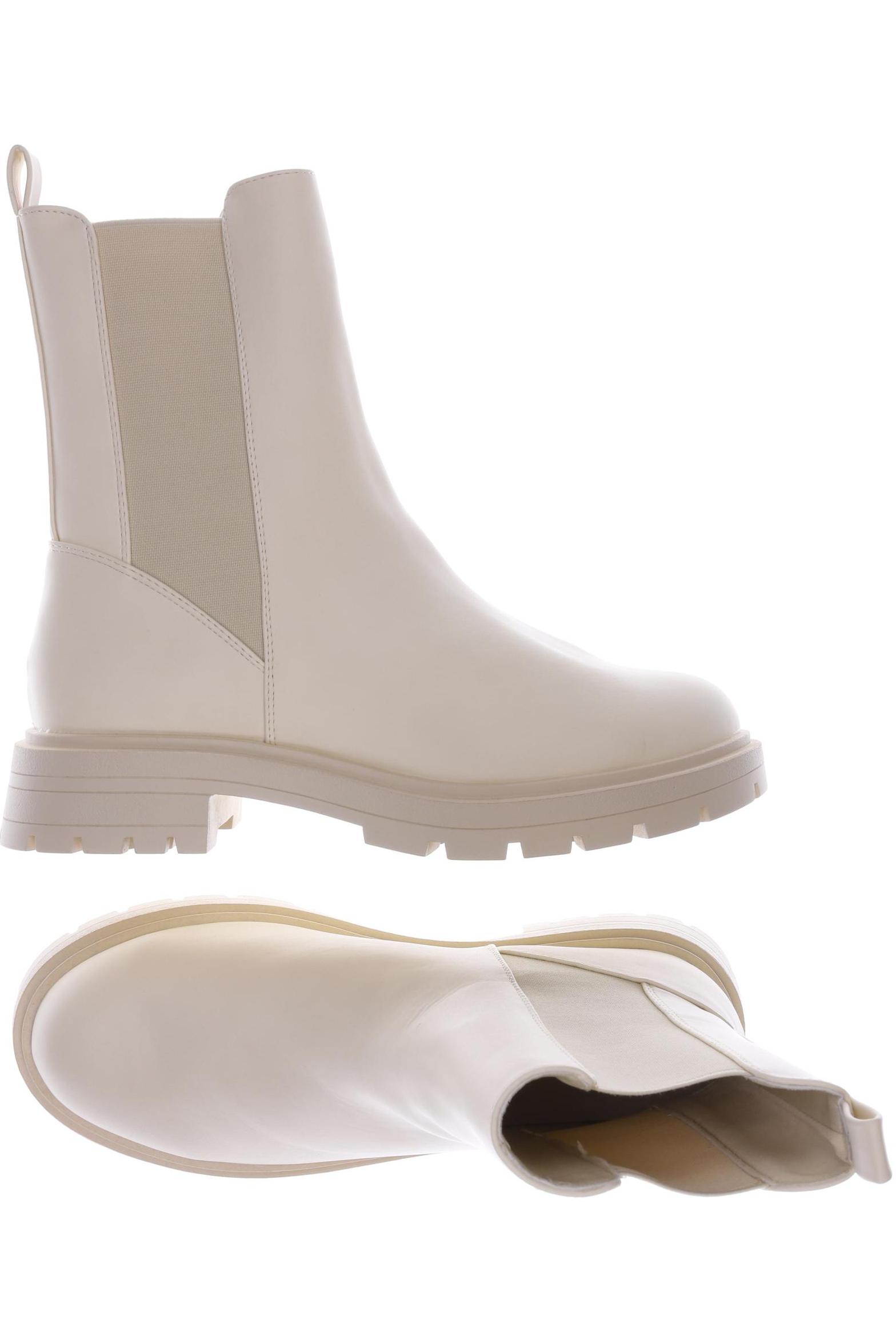 

asos Damen Stiefelette, cremeweiß