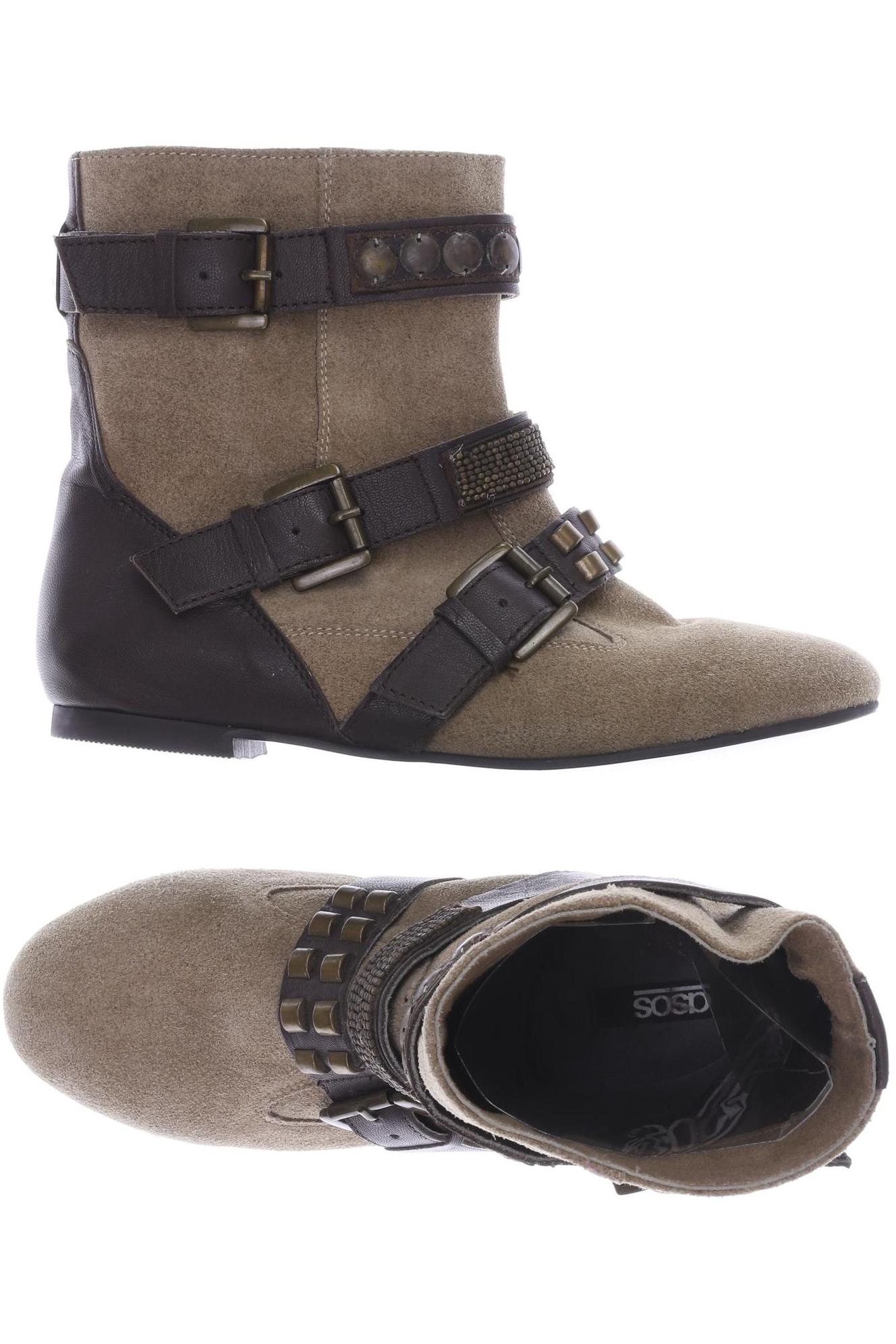 

asos Damen Stiefelette, beige, Gr. 4