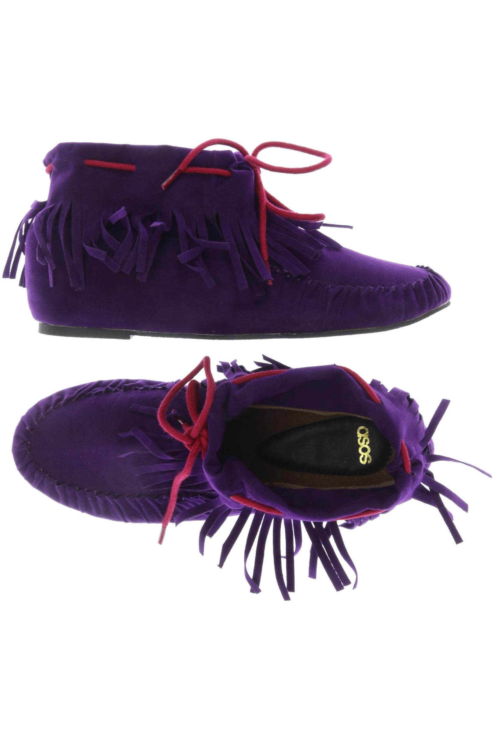 

asos Damen Stiefelette, flieder, Gr. 5