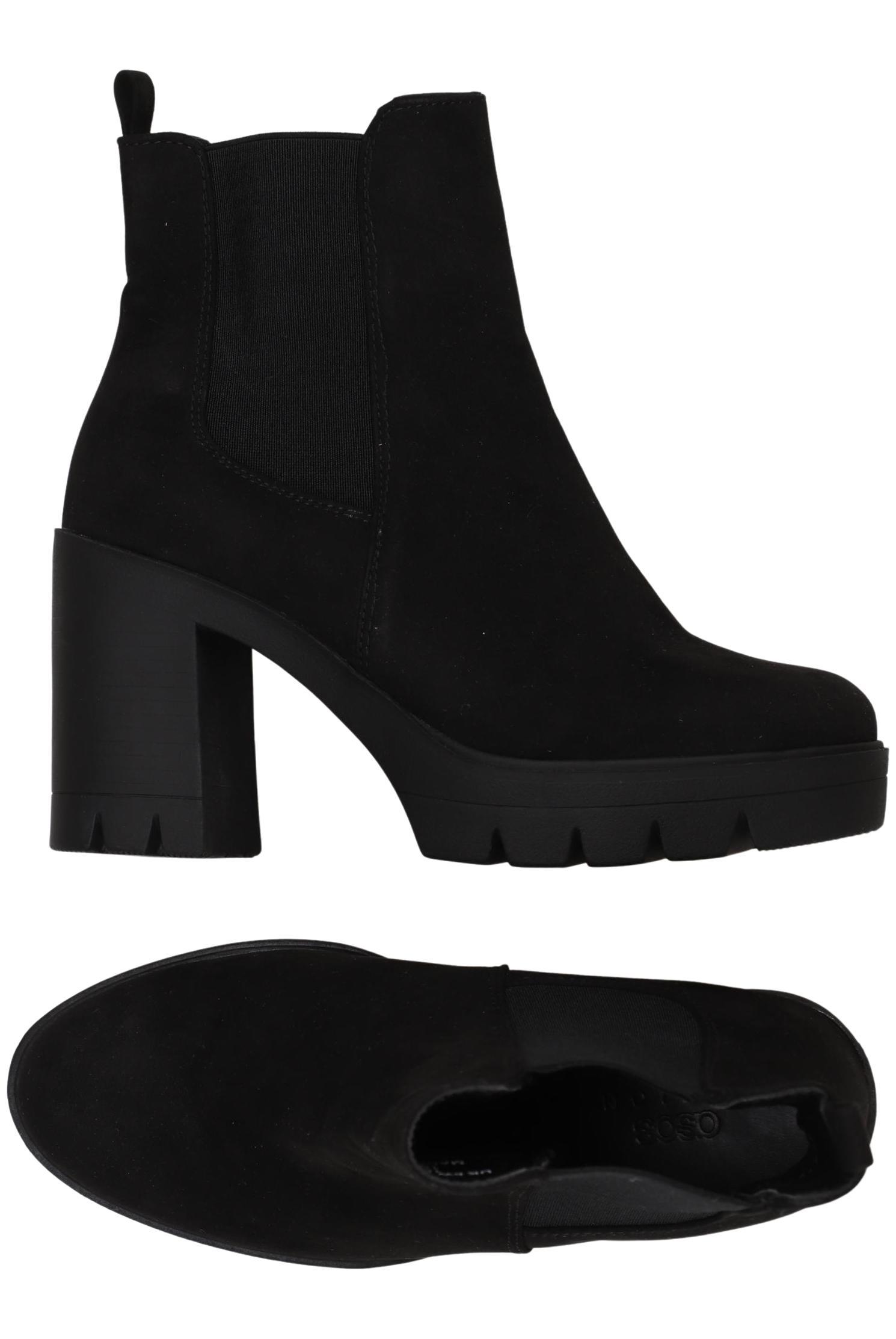 

asos Damen Stiefelette, schwarz, Gr. 38