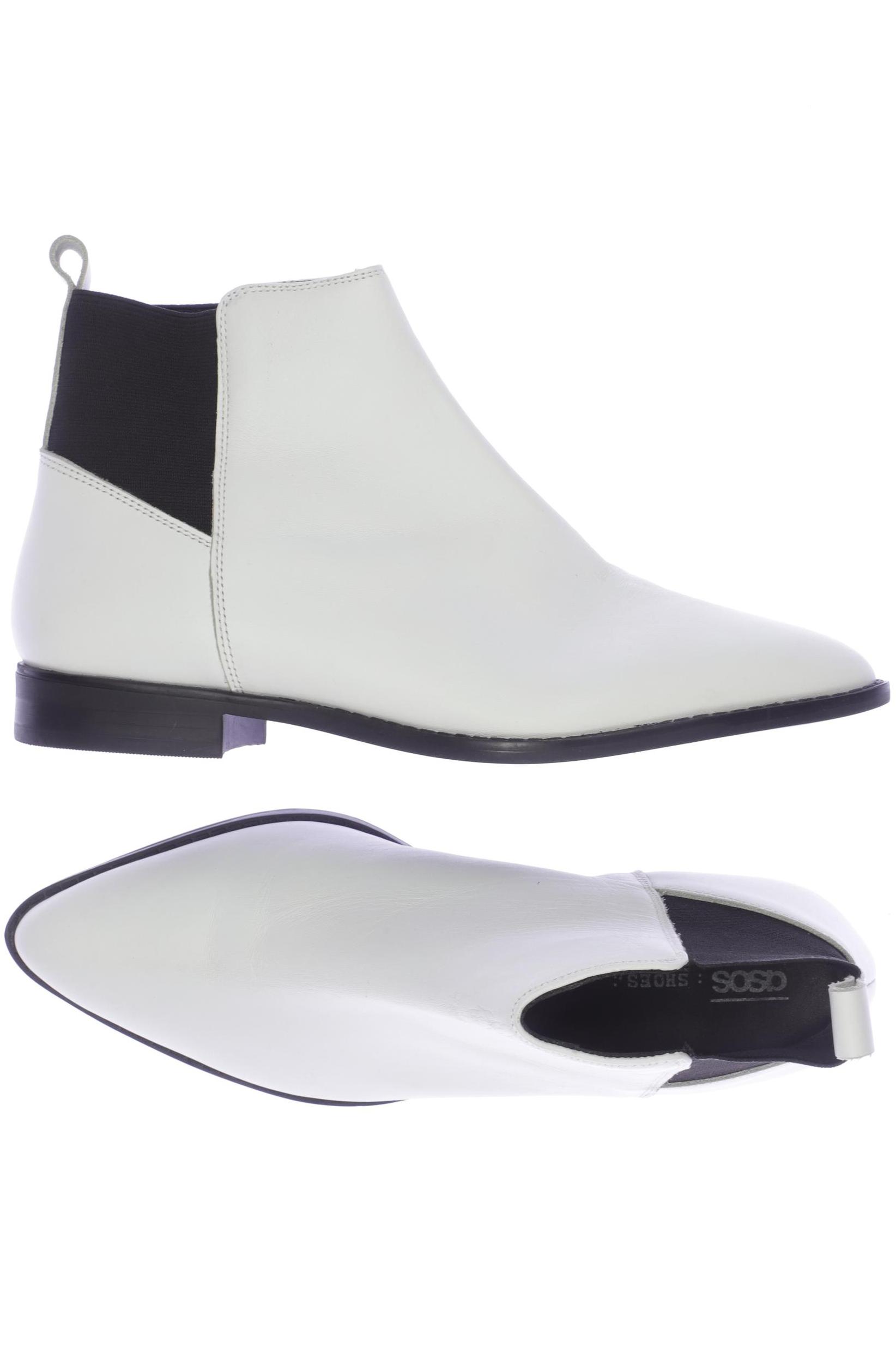 

asos Damen Stiefelette, weiß, Gr. 5