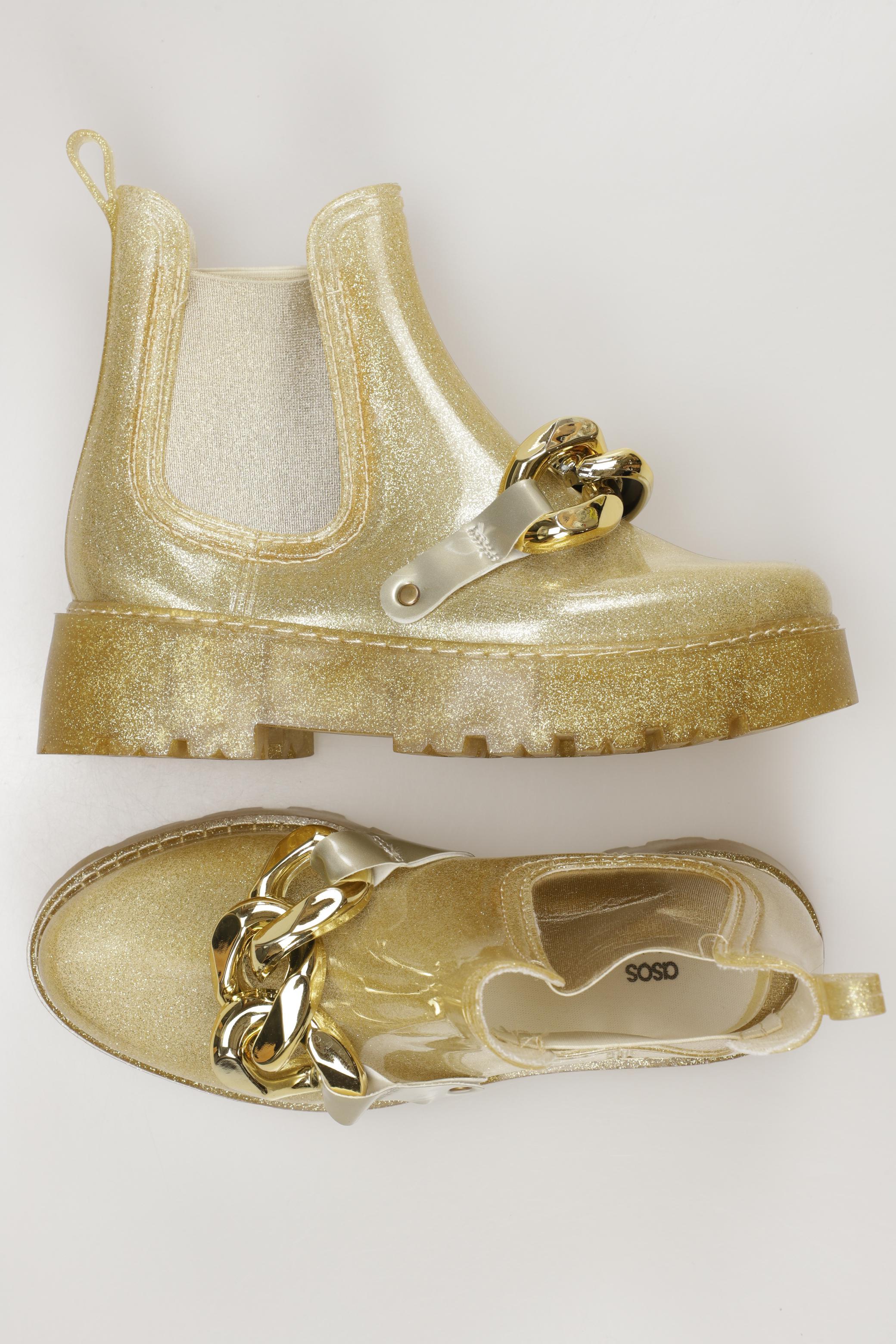 

asos Damen Stiefelette, gold, Gr. 40