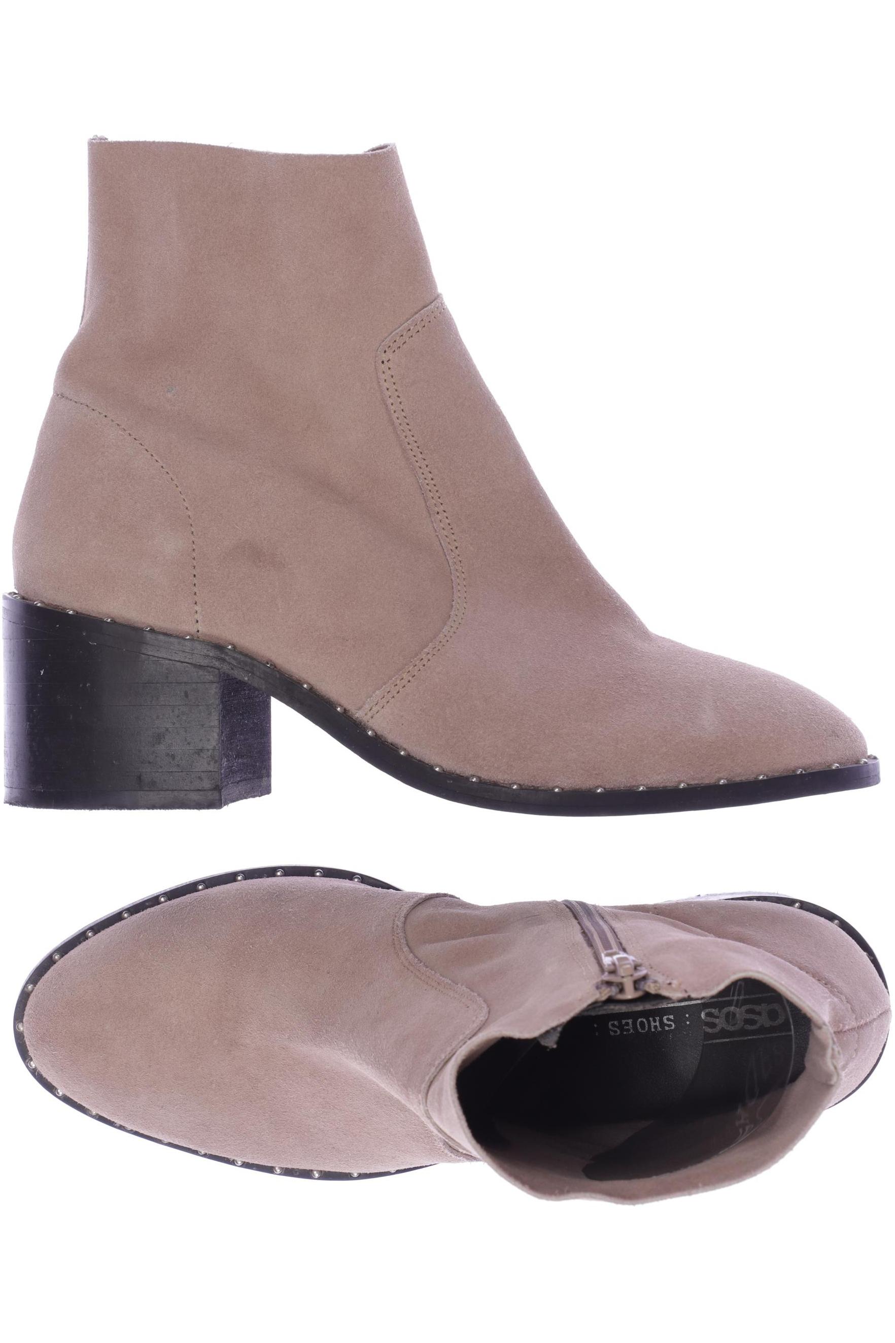 

asos Damen Stiefelette, beige, Gr. 4