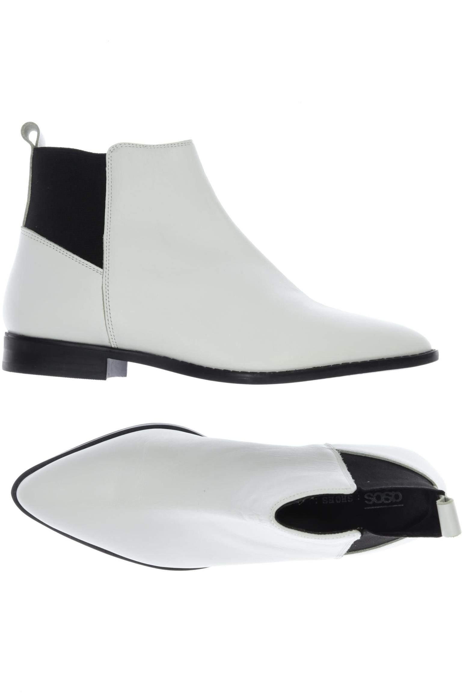 

asos Damen Stiefelette, weiß, Gr. 5
