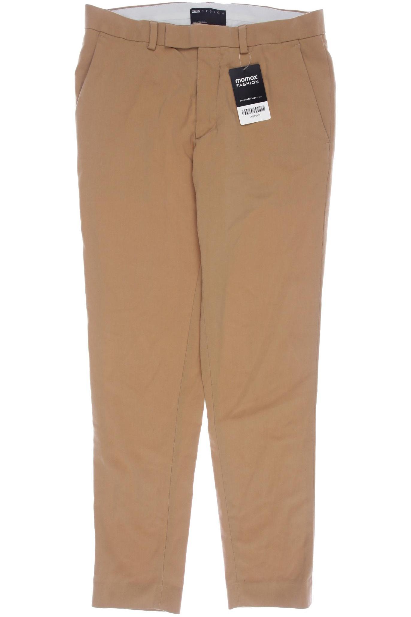 

asos Damen Stoffhose, beige, Gr. 30