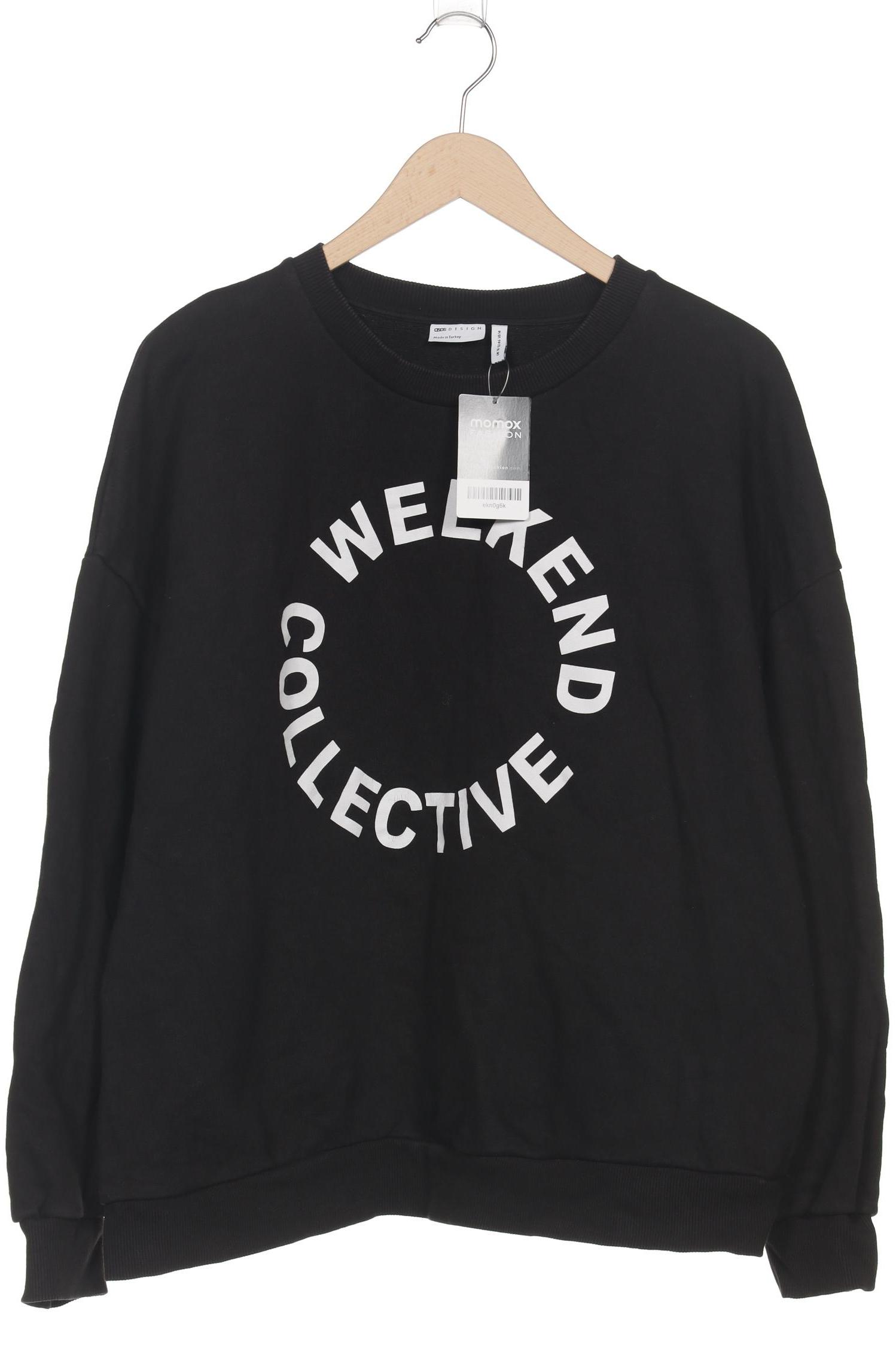 

asos Damen Sweatshirt, schwarz, Gr. 46
