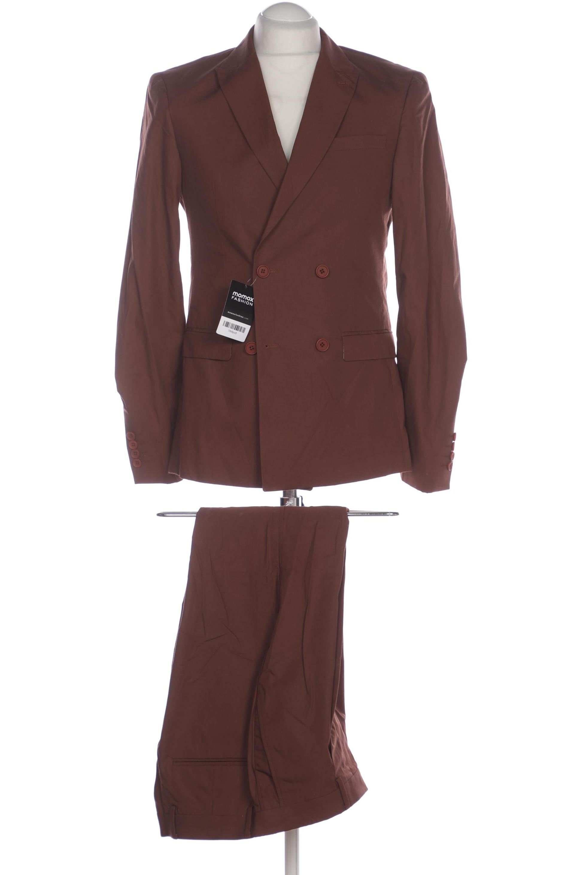 

asos Herren Anzug, braun, Gr. 48