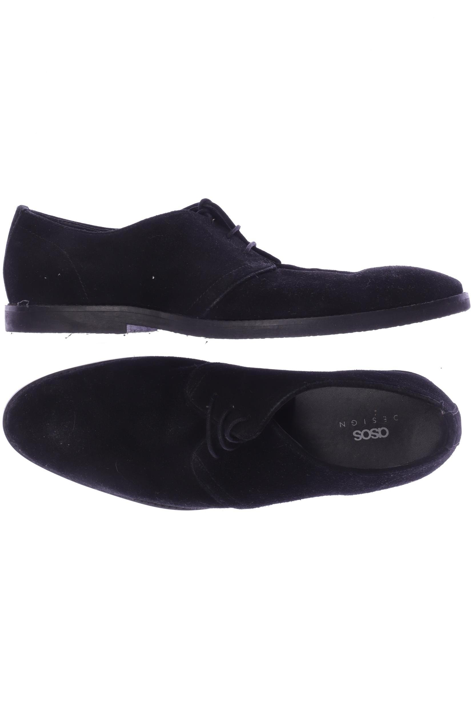 

asos Herren Halbschuh, schwarz, Gr. 43