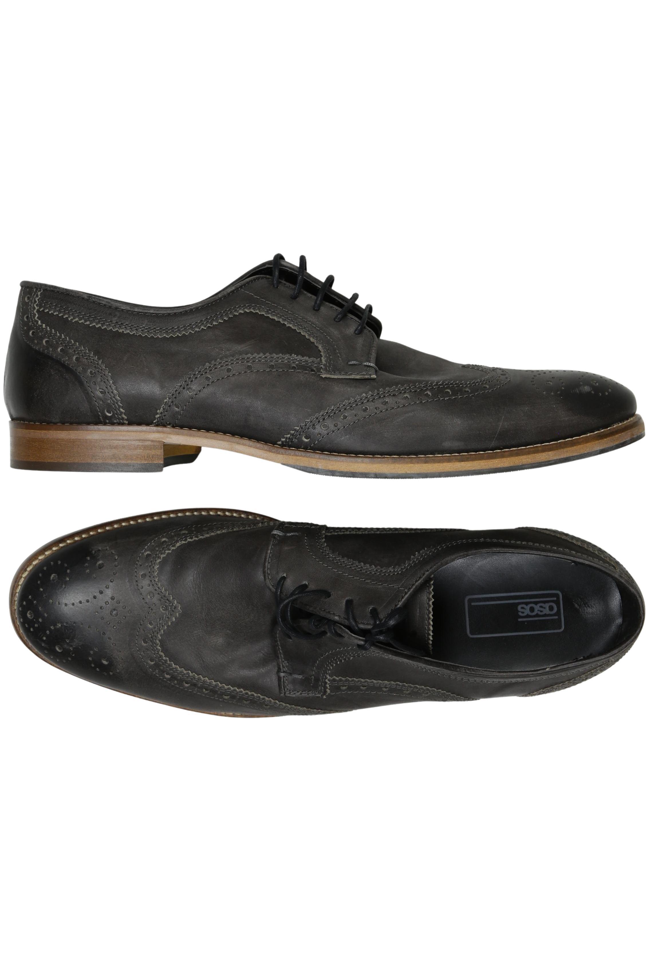 

asos Herren Halbschuh, grau, Gr. 12