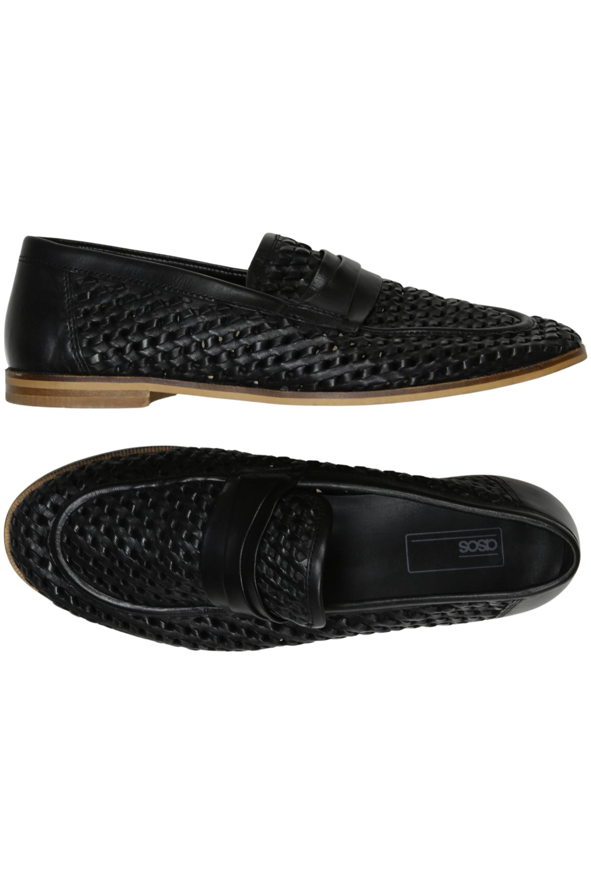 

asos Herren Halbschuh, schwarz, Gr. 9