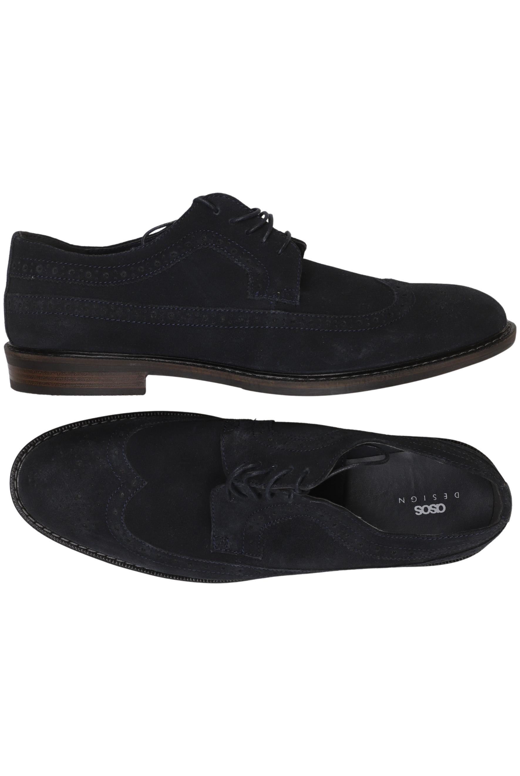 

asos Herren Halbschuh, marineblau, Gr. 44.5