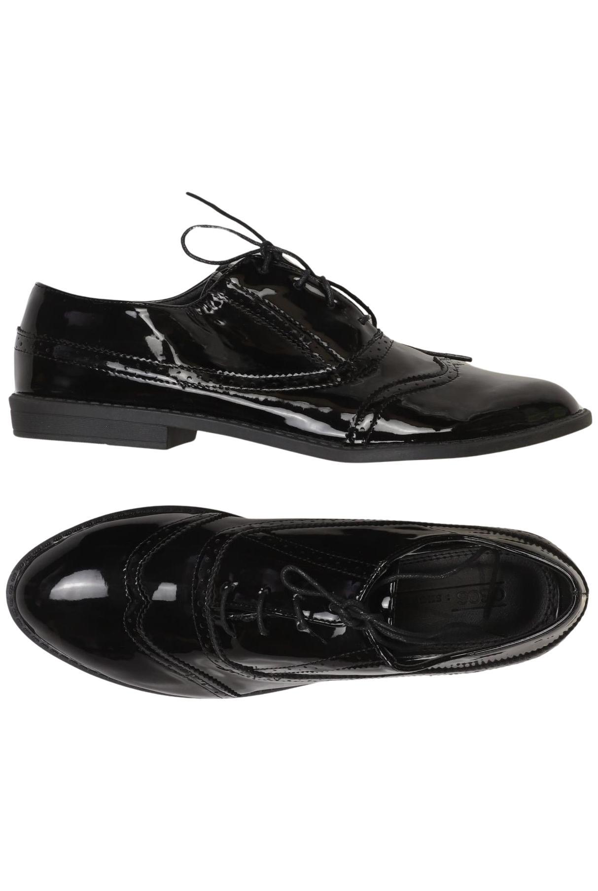 

asos Herren Halbschuh, schwarz, Gr. 9