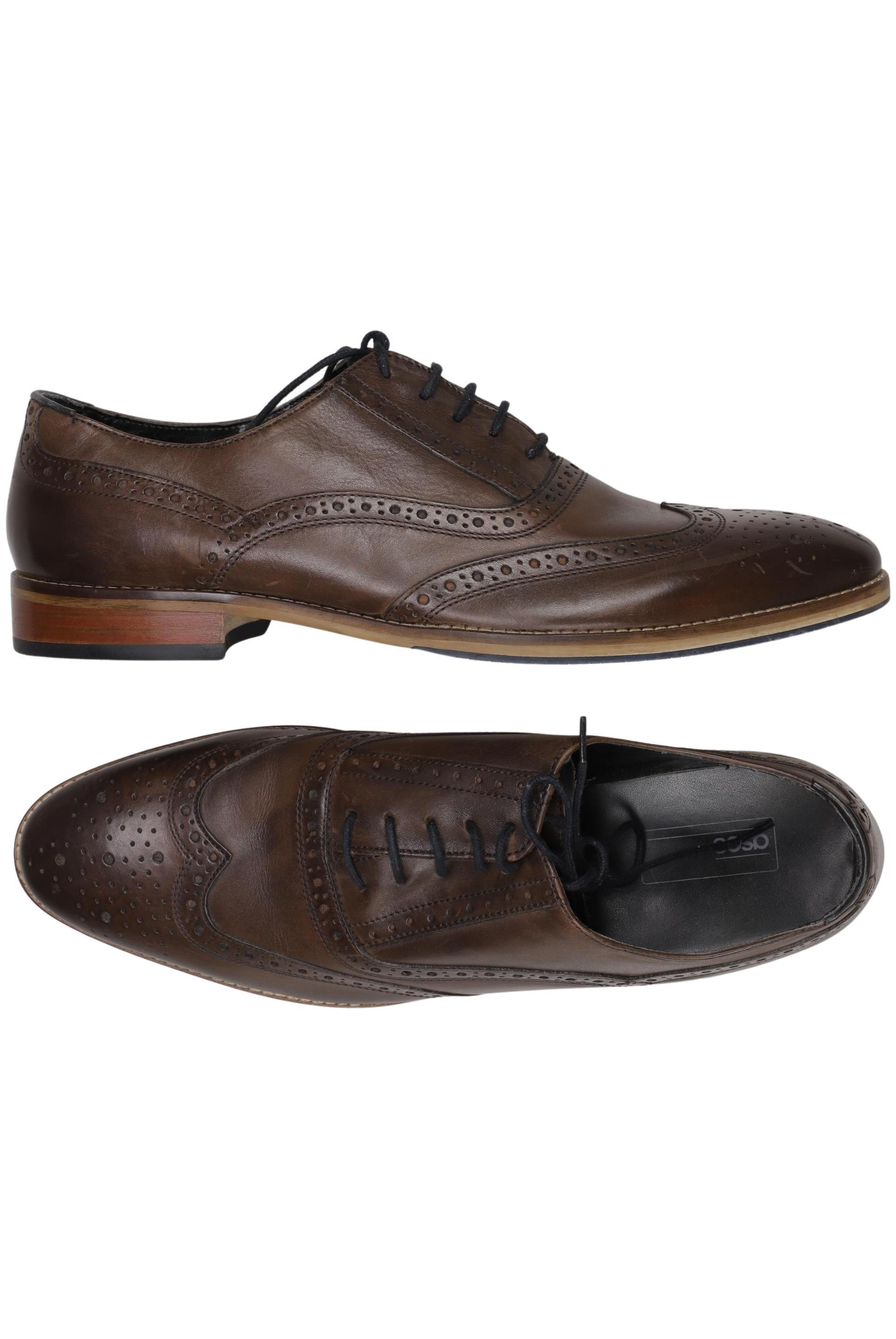 

asos Herren Halbschuh, braun, Gr. 10