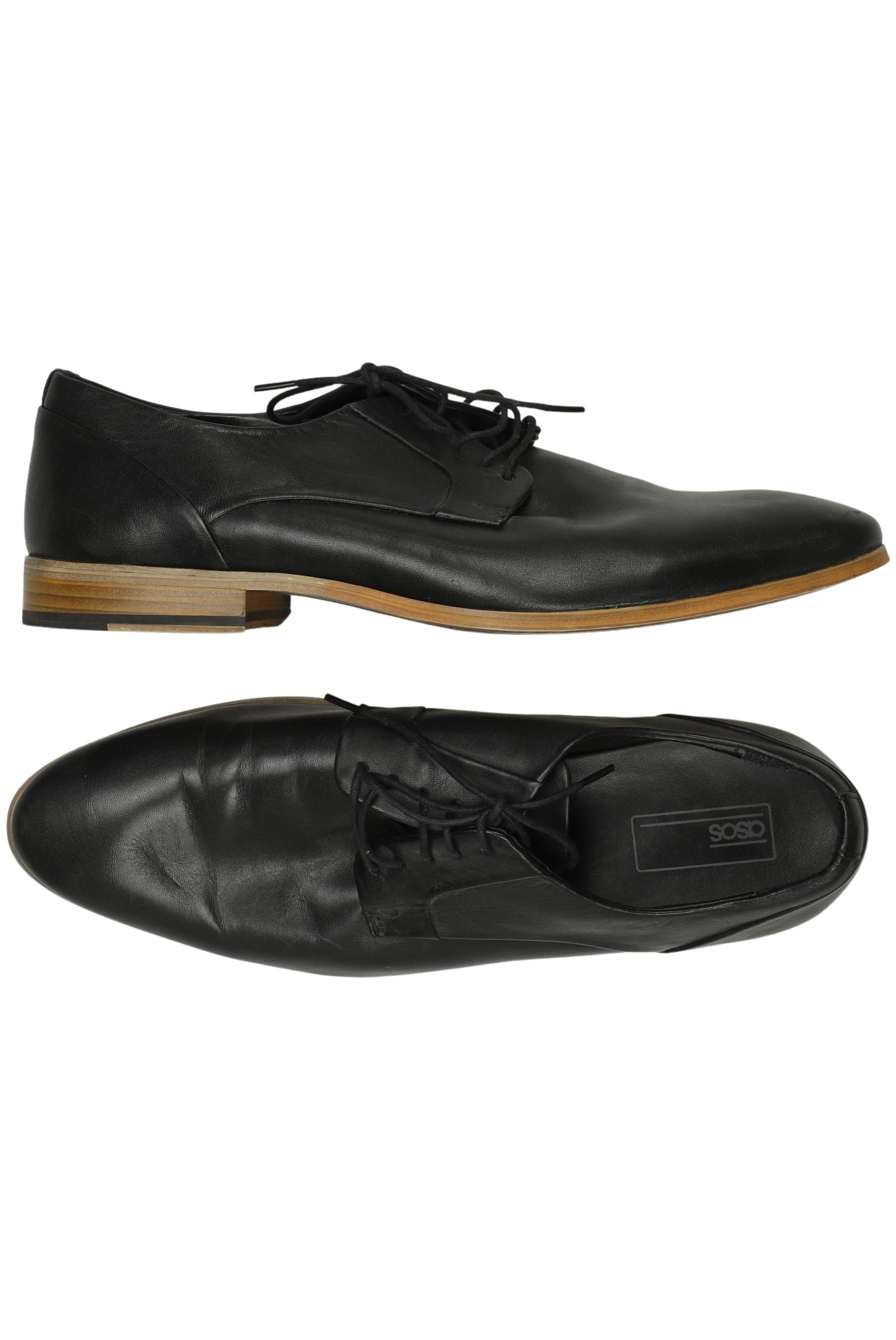 

asos Herren Halbschuh, schwarz, Gr. 8