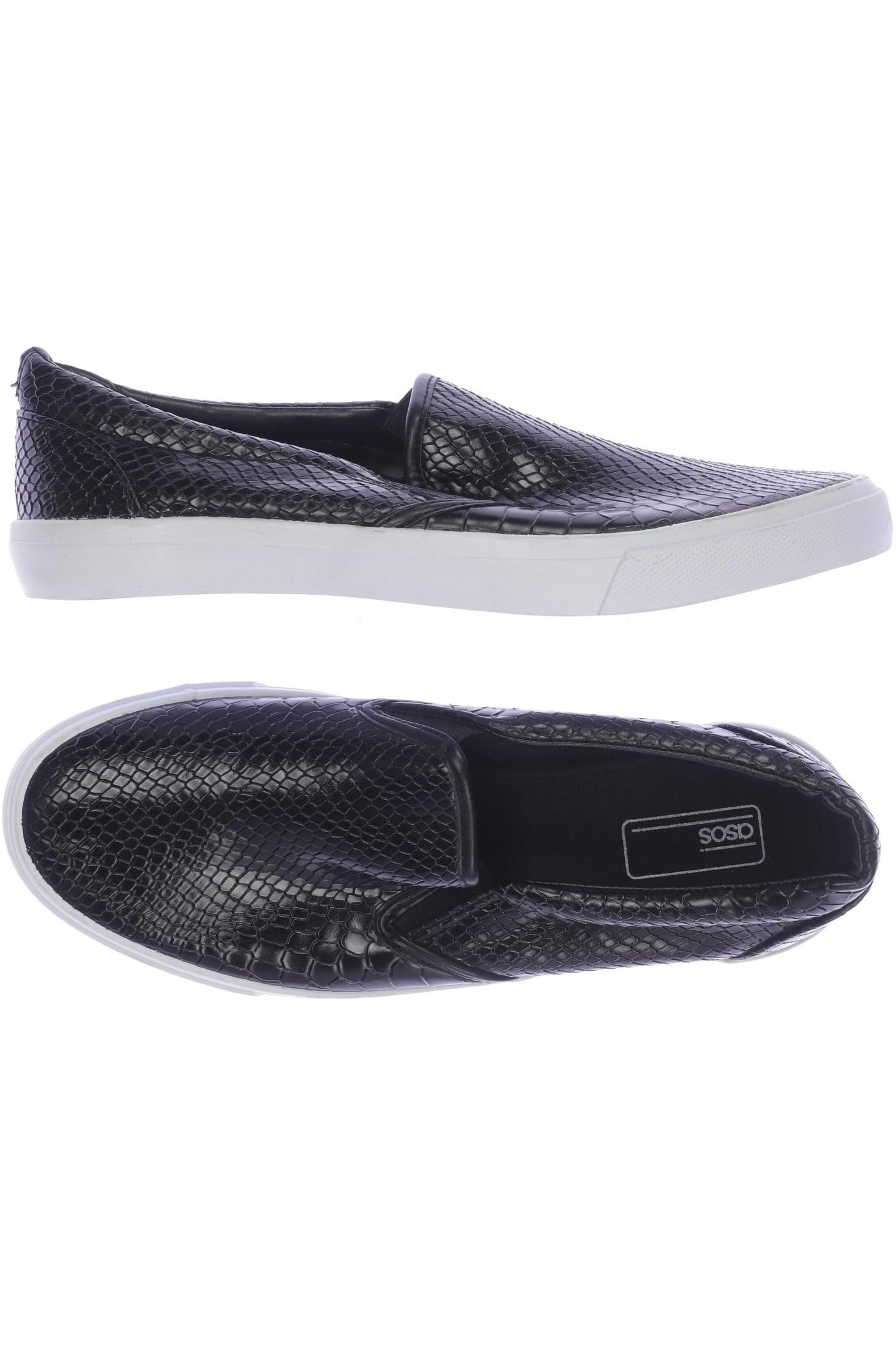 

asos Herren Halbschuh, schwarz, Gr. 9