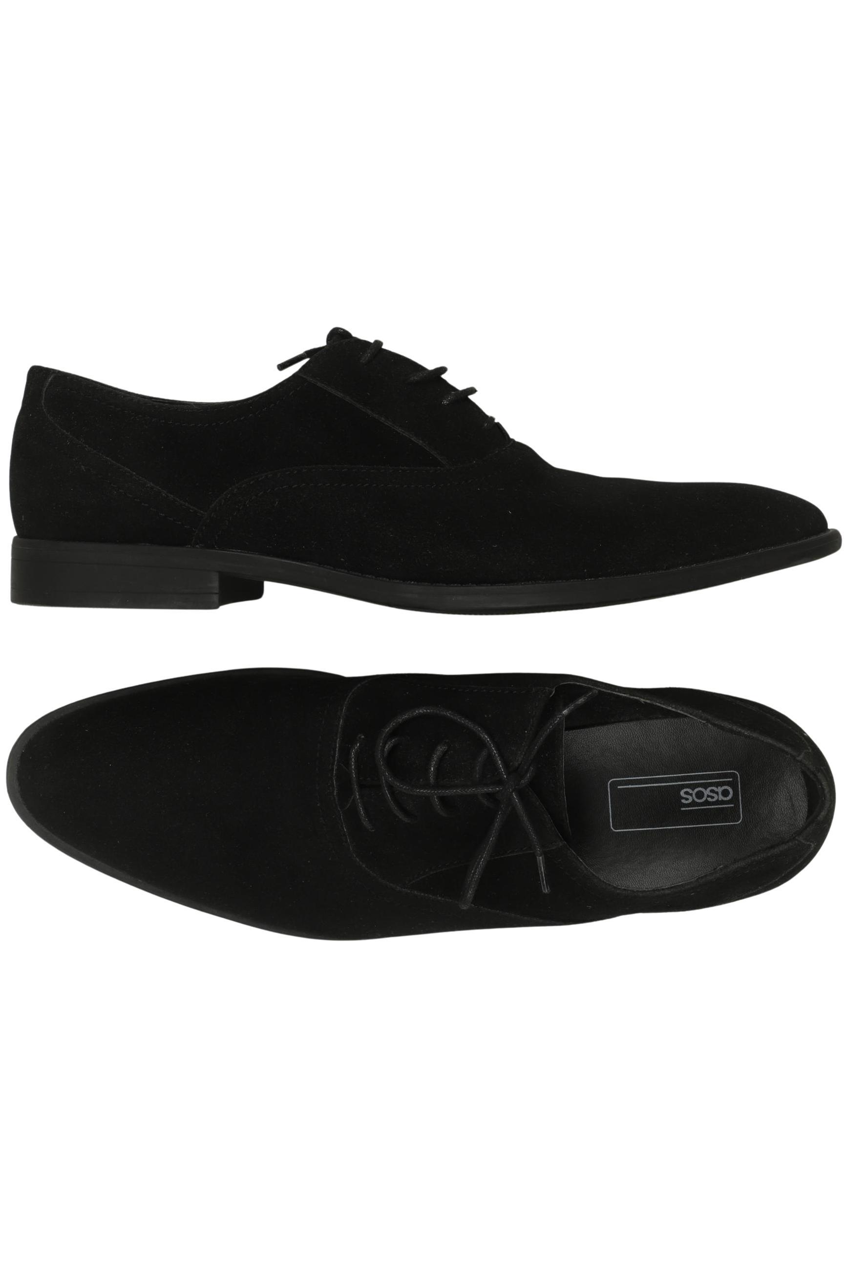 

asos Herren Halbschuh, schwarz, Gr. 9