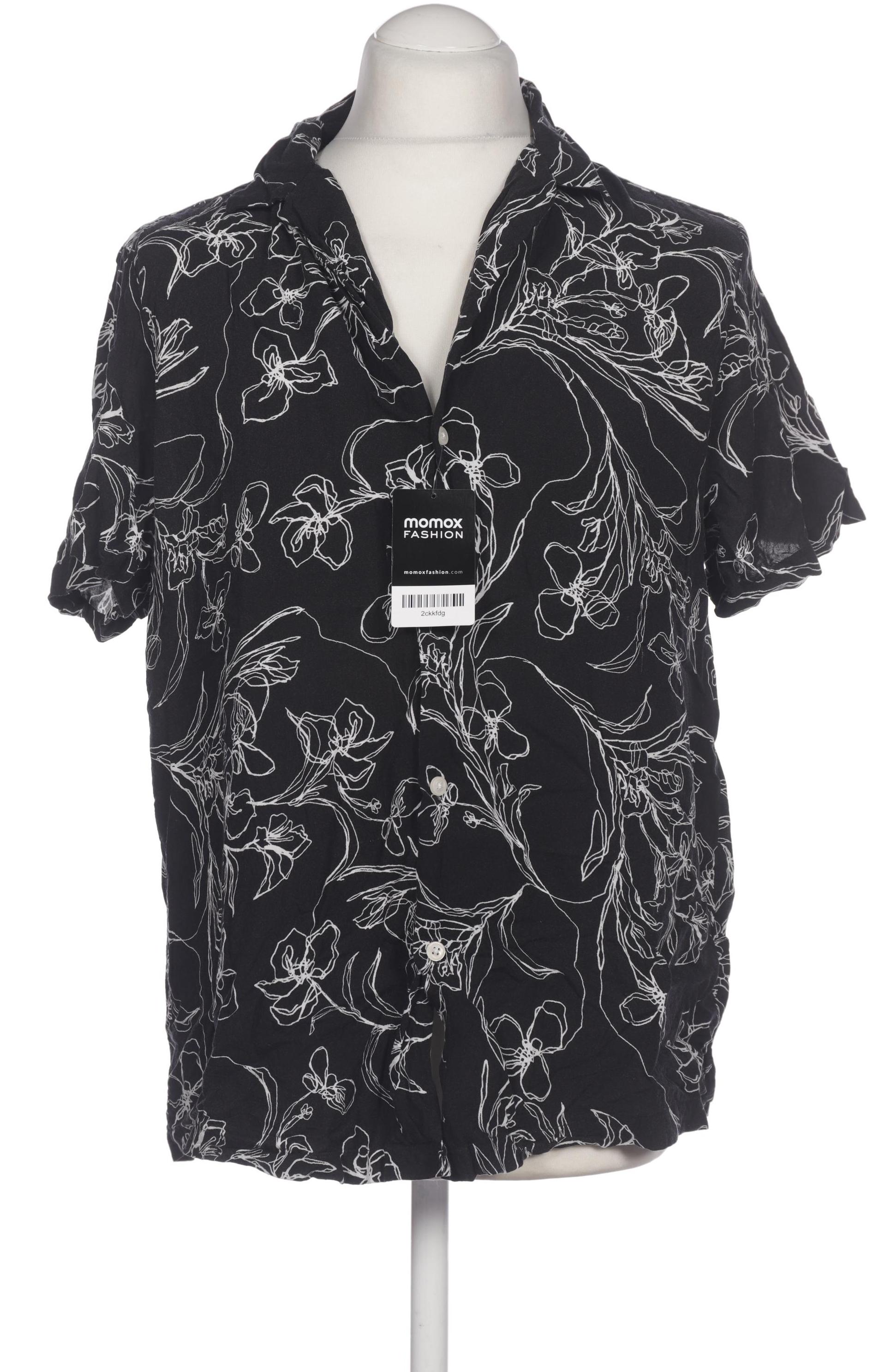 

asos Herren Hemd, schwarz, Gr. 48