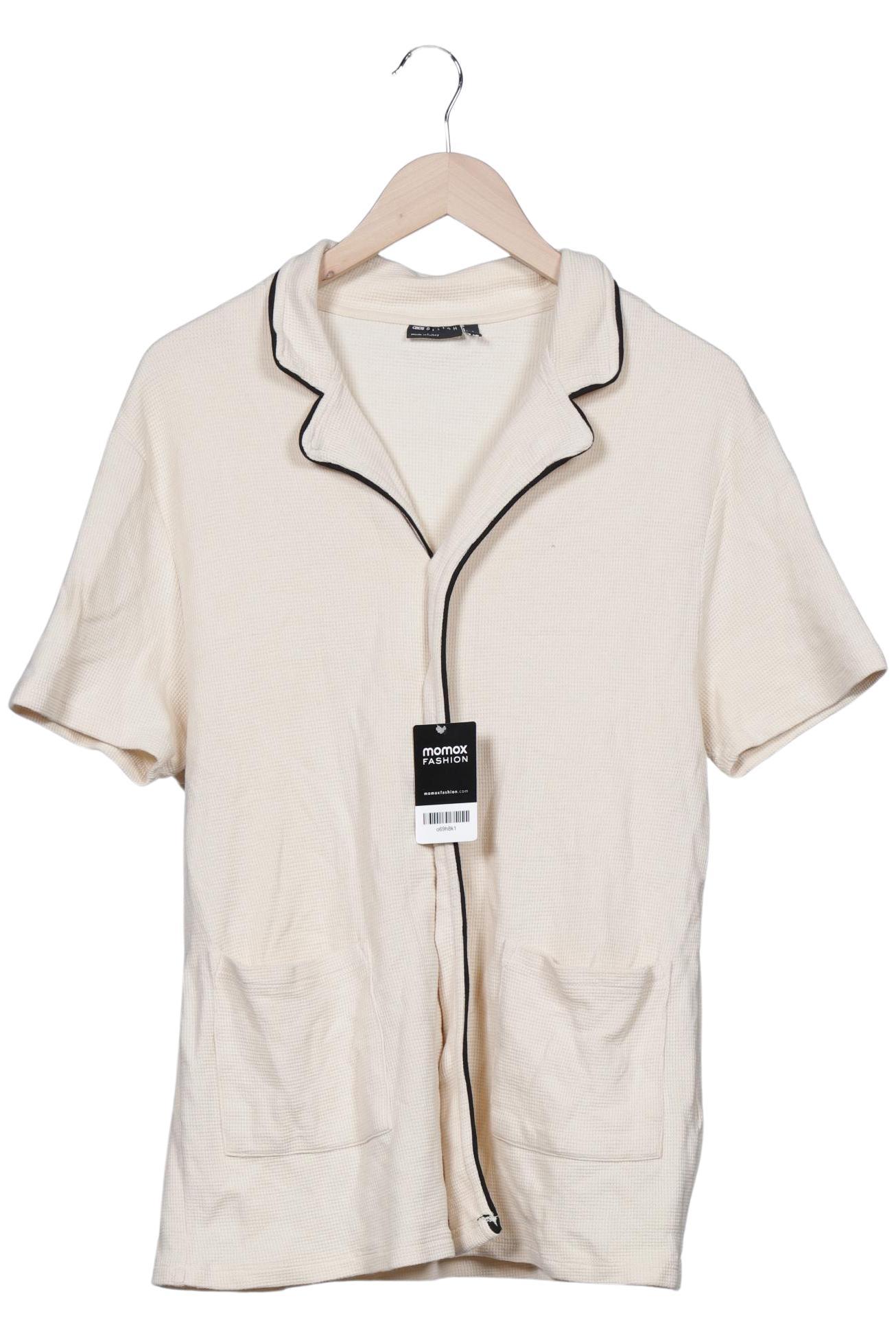 

asos Herren Hemd, cremeweiß, Gr. 46