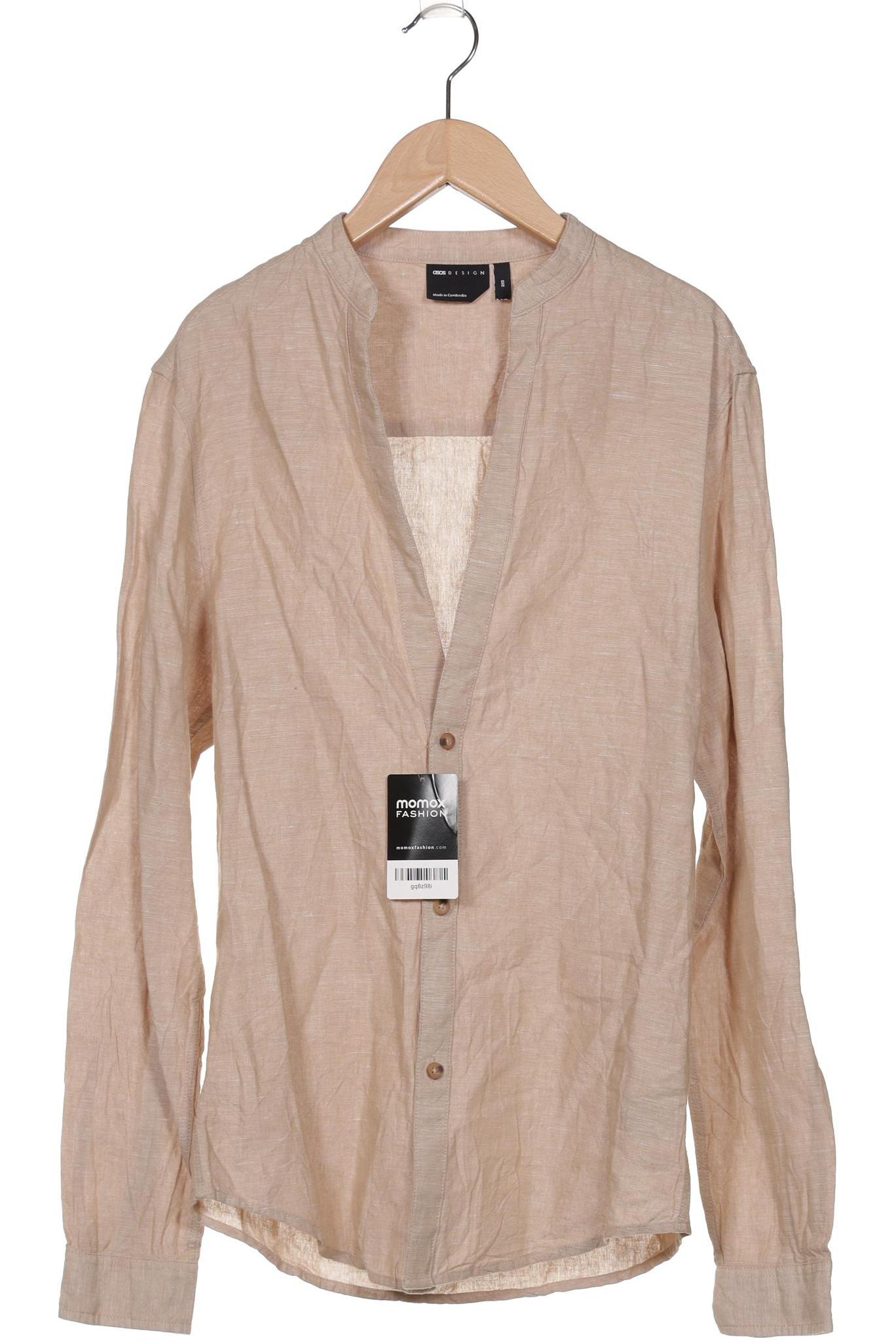

asos Herren Hemd, beige, Gr. 42