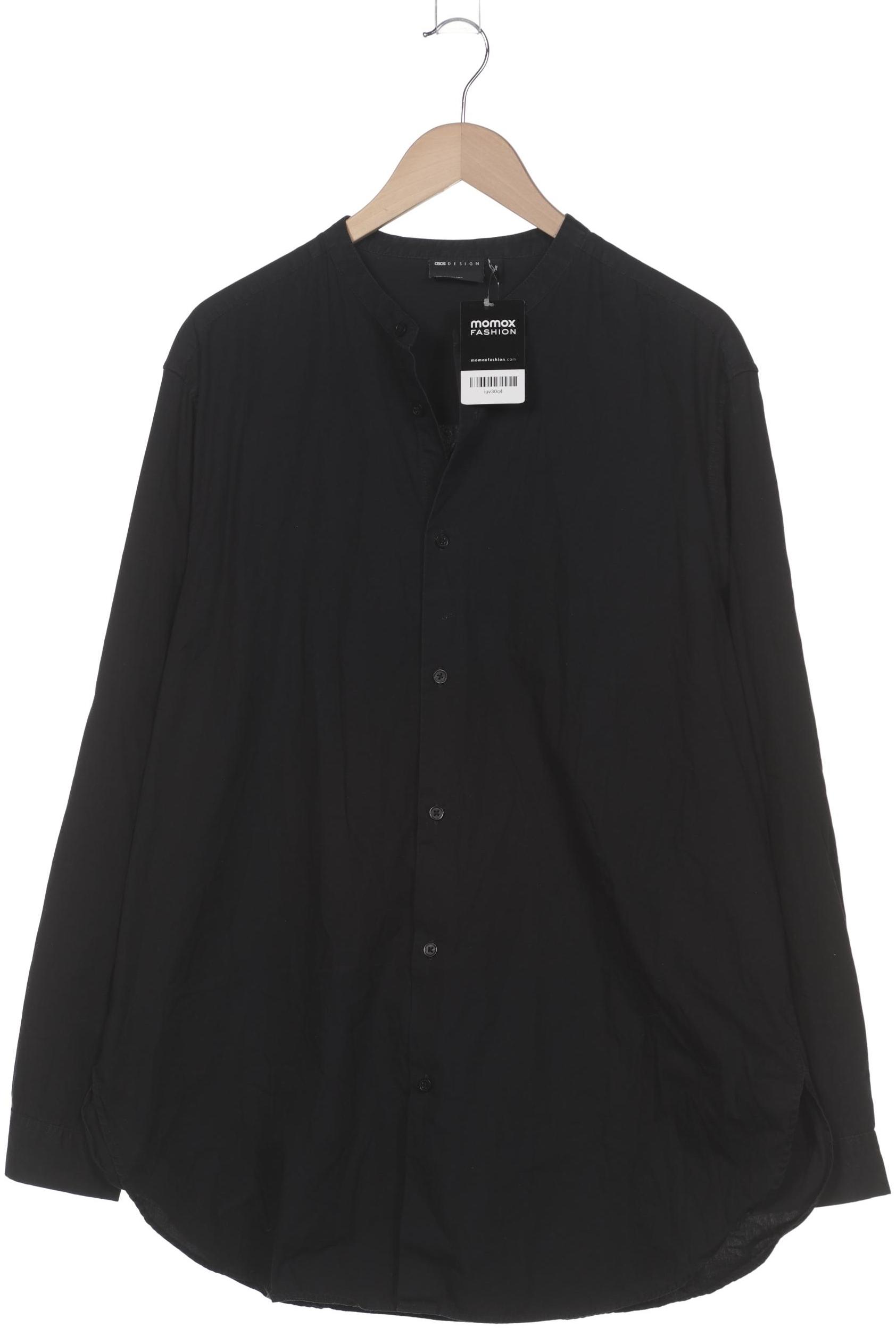 

asos Herren Hemd, schwarz, Gr. 58