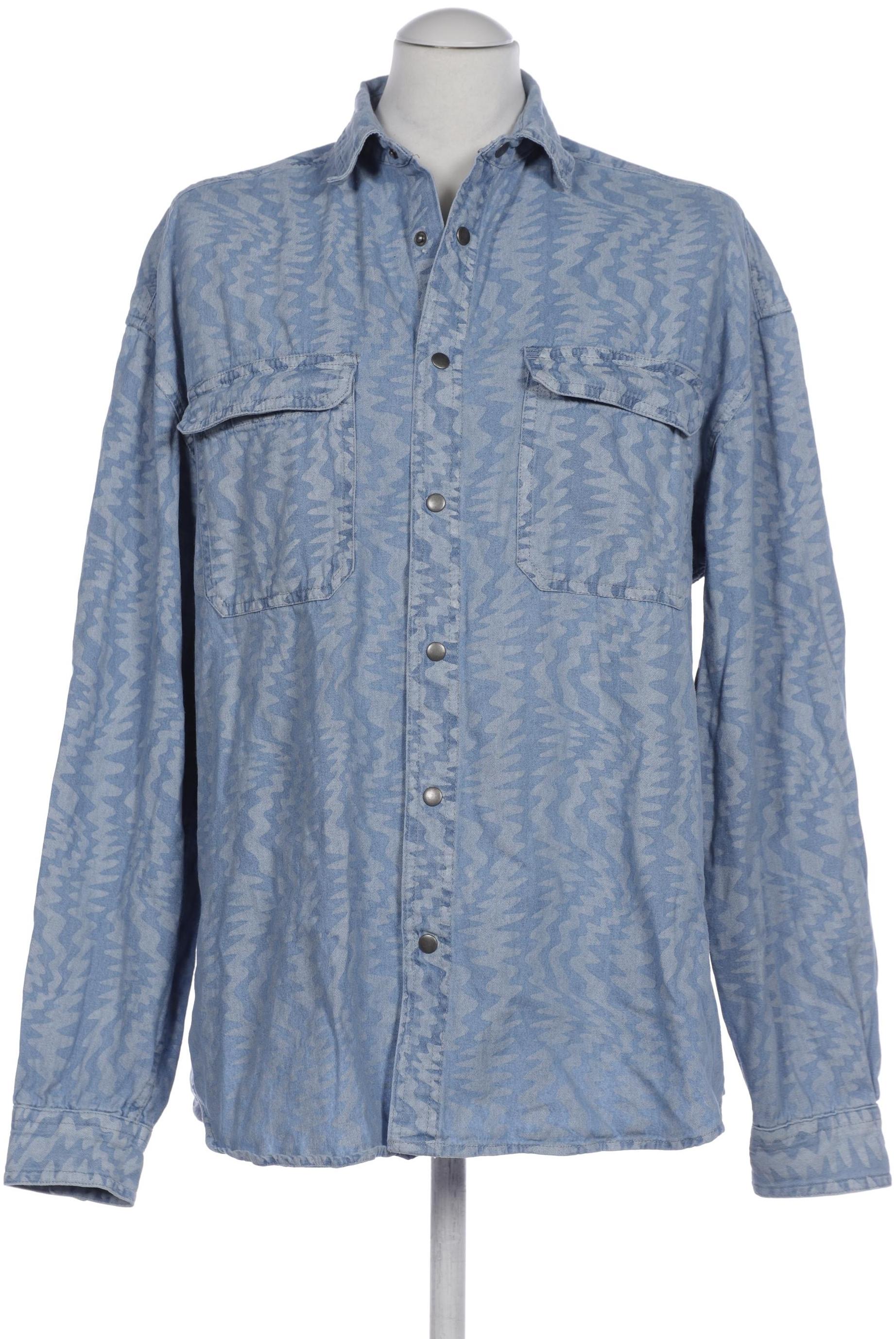 

asos Herren Hemd, blau, Gr. 48