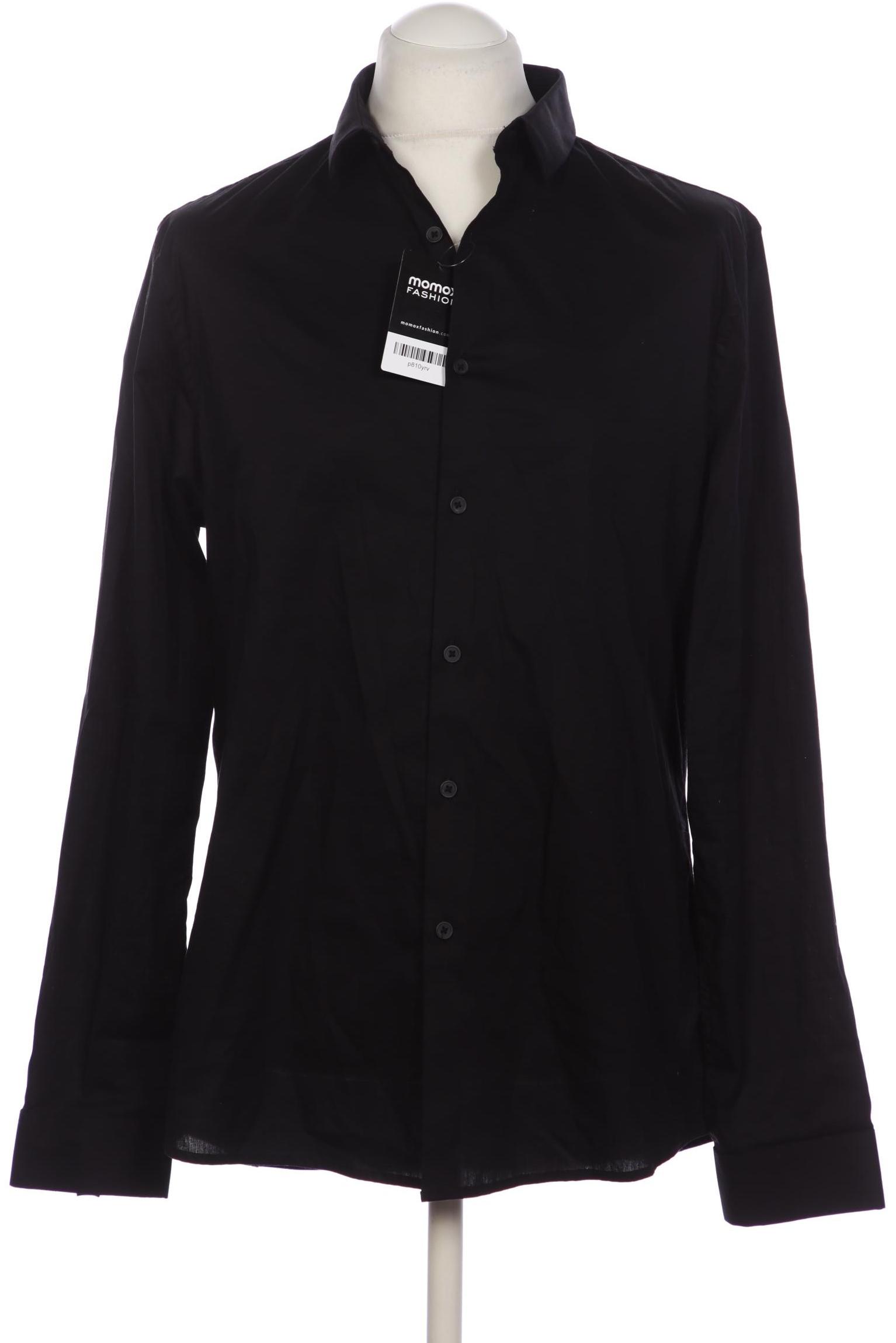 

asos Herren Hemd, schwarz, Gr. 54