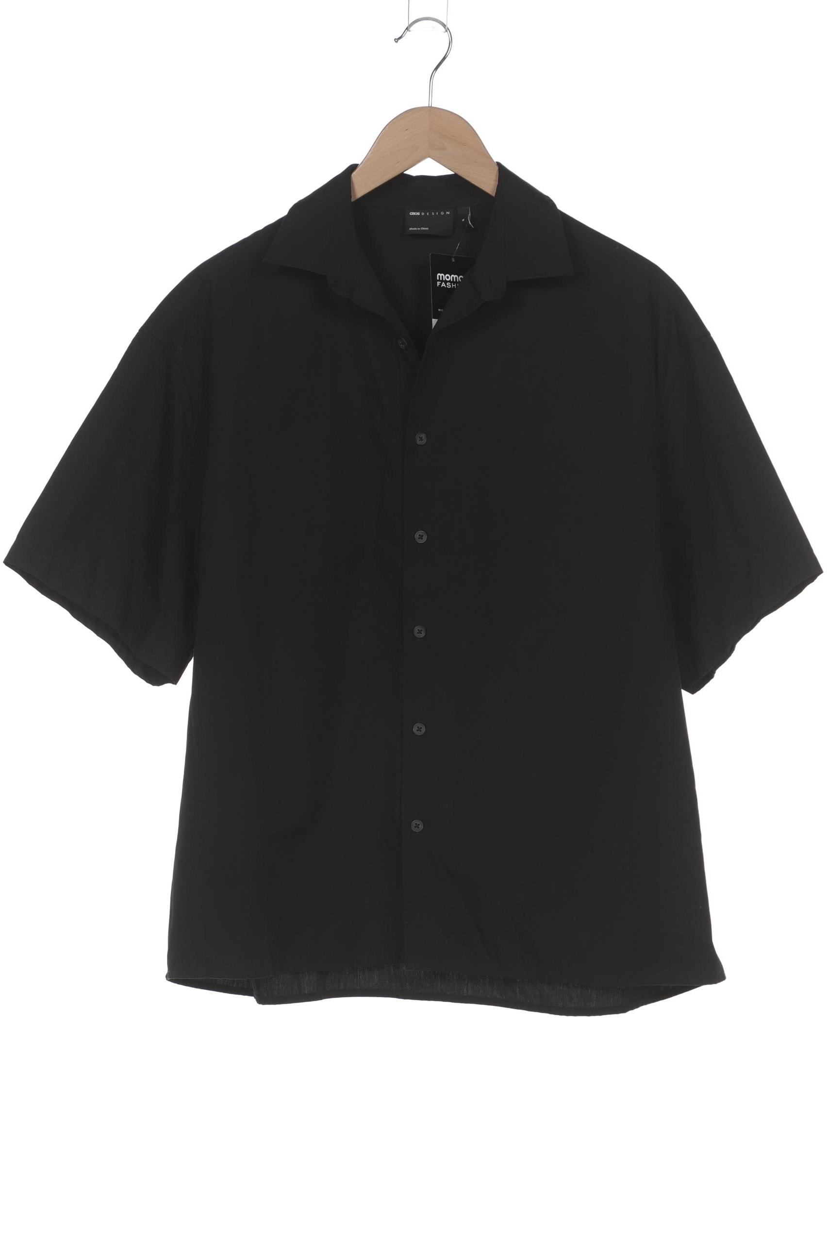 

asos Herren Hemd, schwarz, Gr. 46