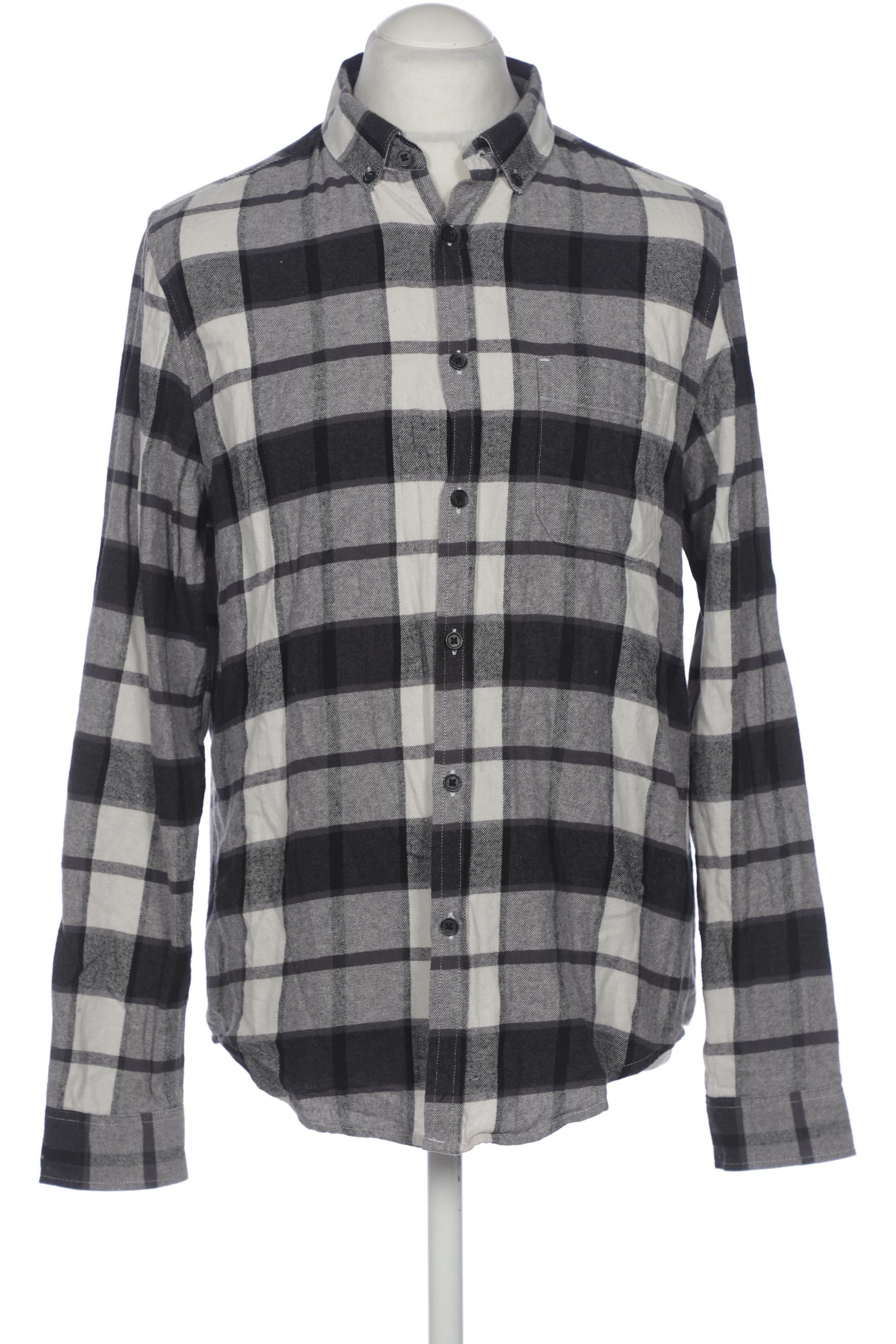 

asos Herren Hemd, schwarz, Gr. 52