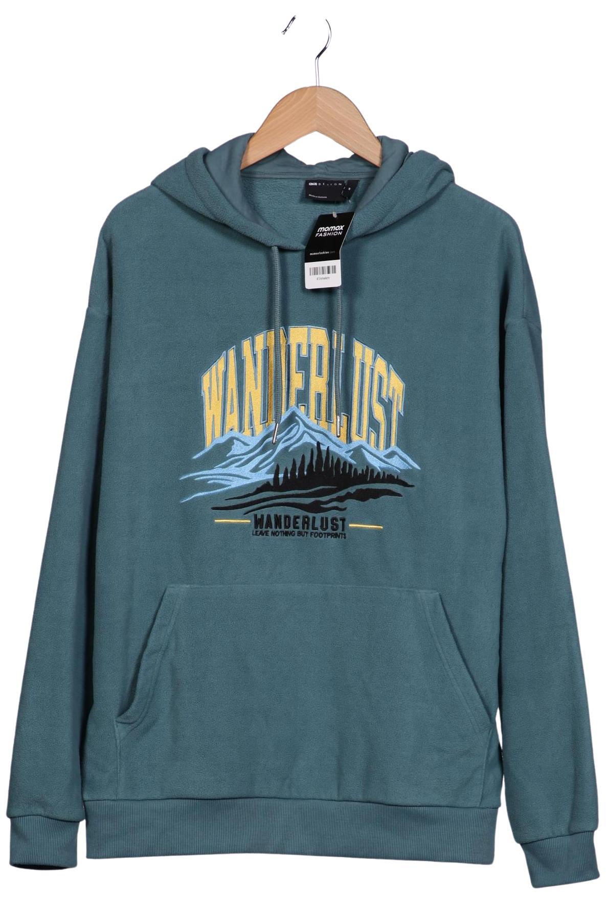 

asos Herren Kapuzenpullover, türkis, Gr. 48