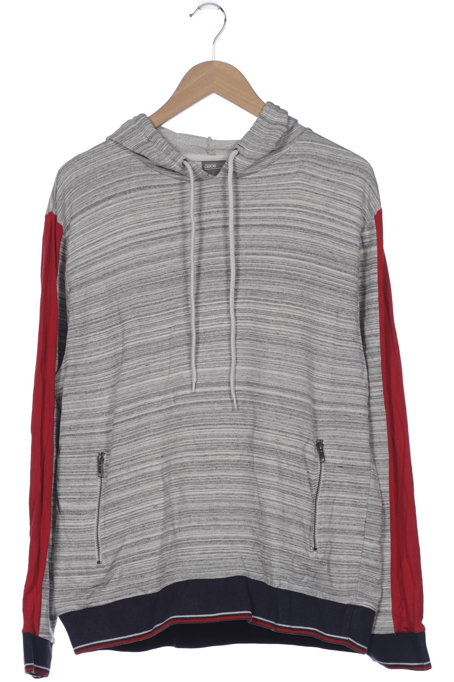 

asos Herren Kapuzenpullover, grau, Gr. 52