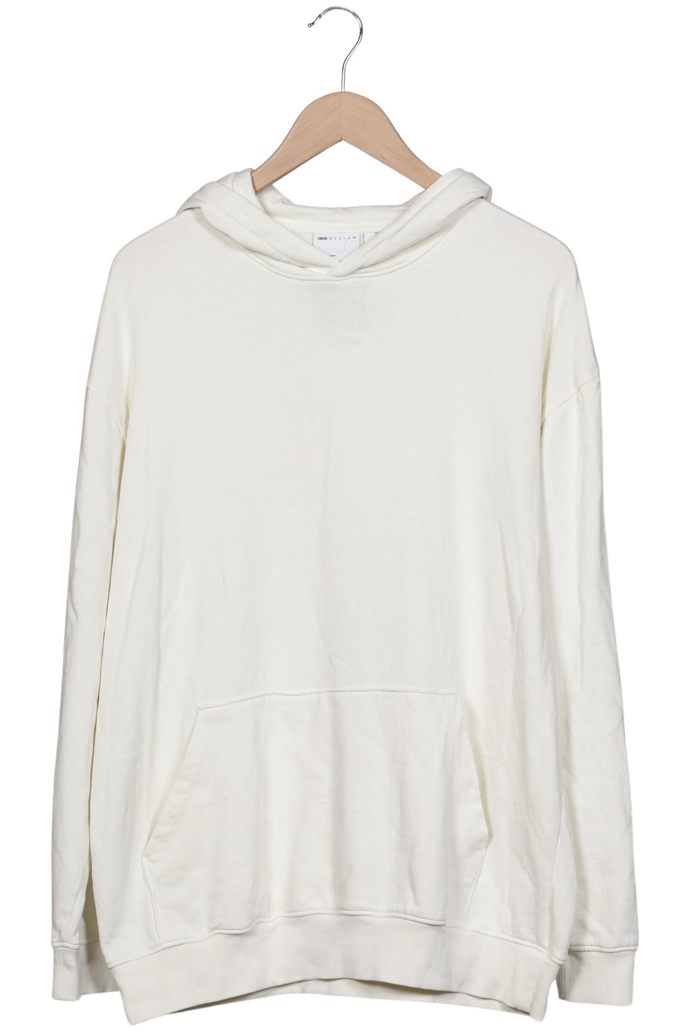 

asos Herren Kapuzenpullover, cremeweiß, Gr. 46