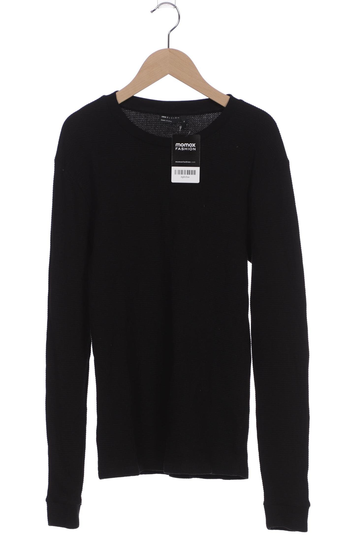 

asos Herren Langarmshirt, schwarz, Gr. 48