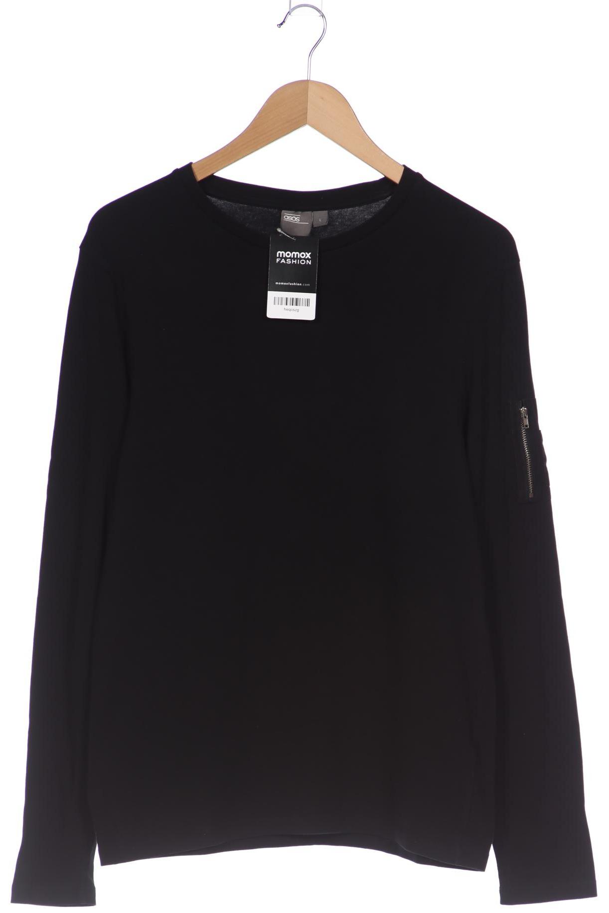 

asos Herren Langarmshirt, schwarz, Gr. 52