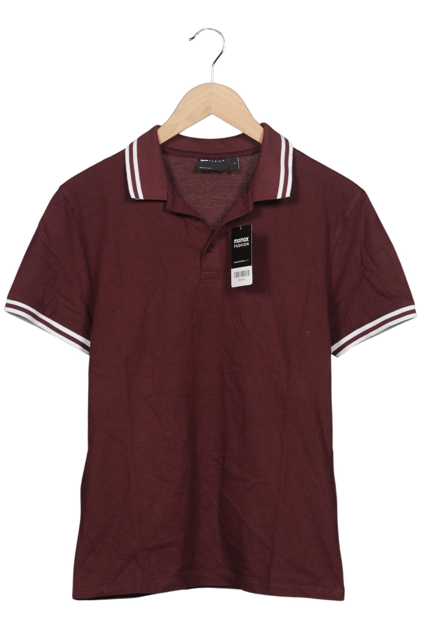 

asos Herren Poloshirt, bordeaux, Gr. 46