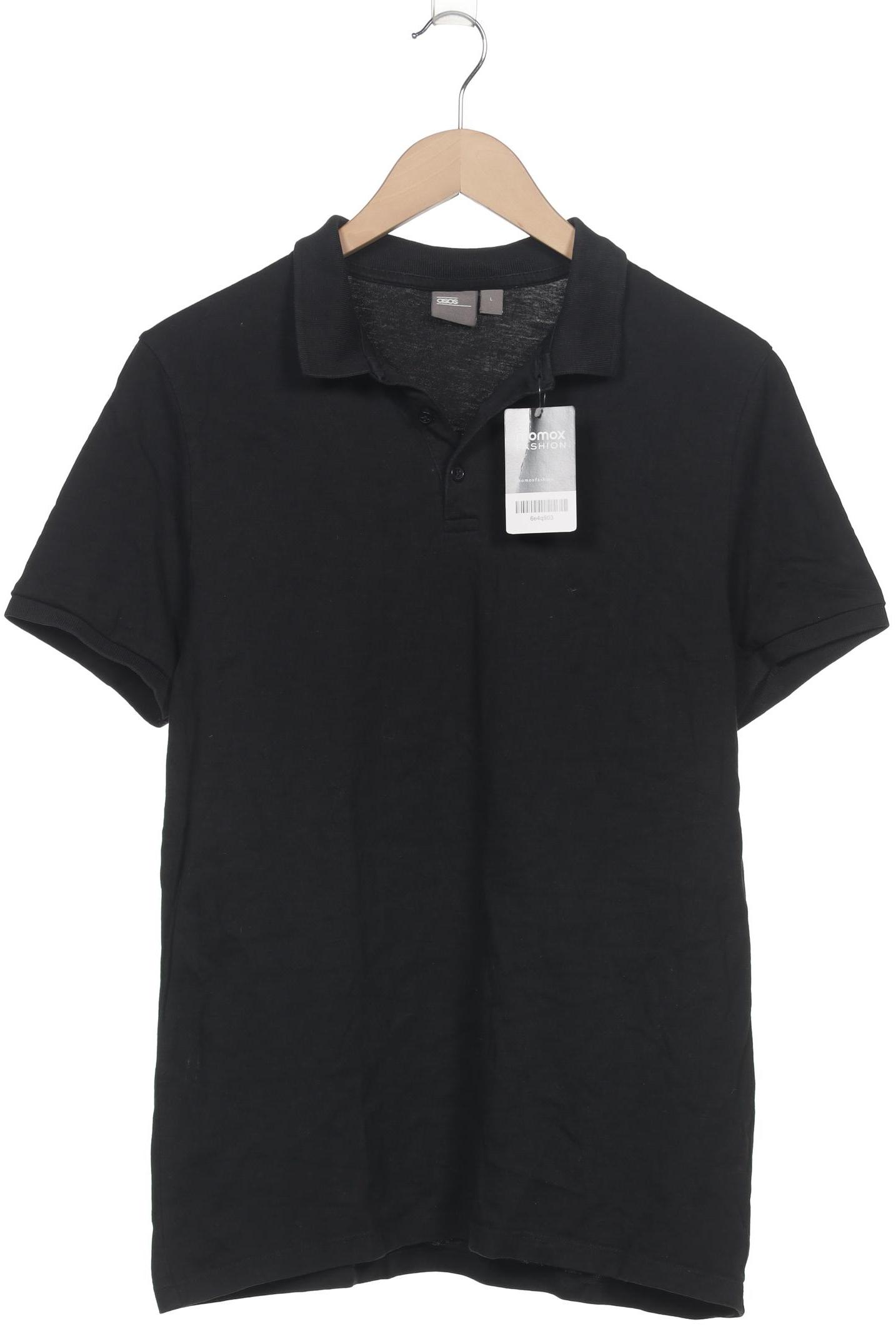 

asos Herren Poloshirt, schwarz, Gr. 52