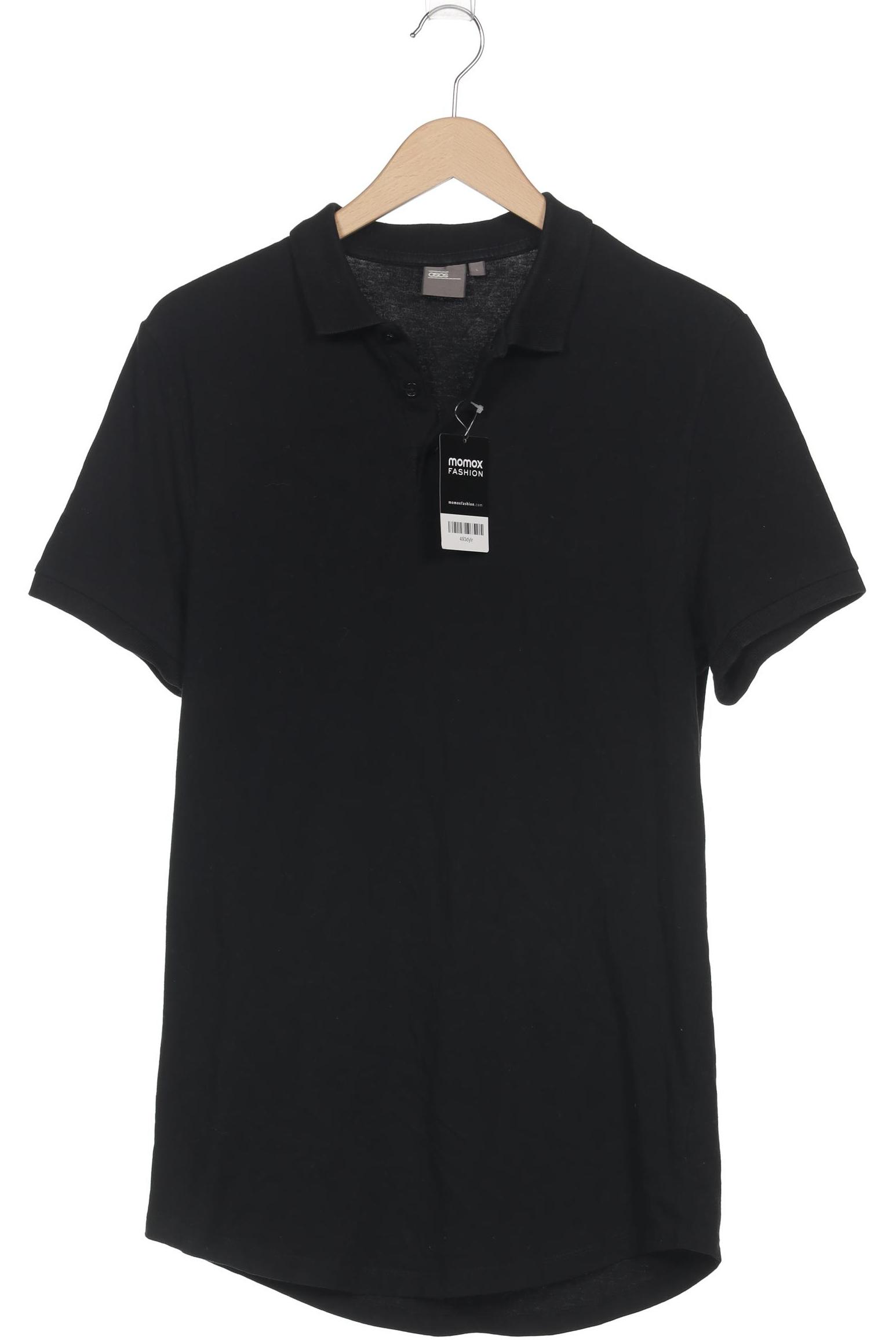 

asos Herren Poloshirt, schwarz, Gr. 52