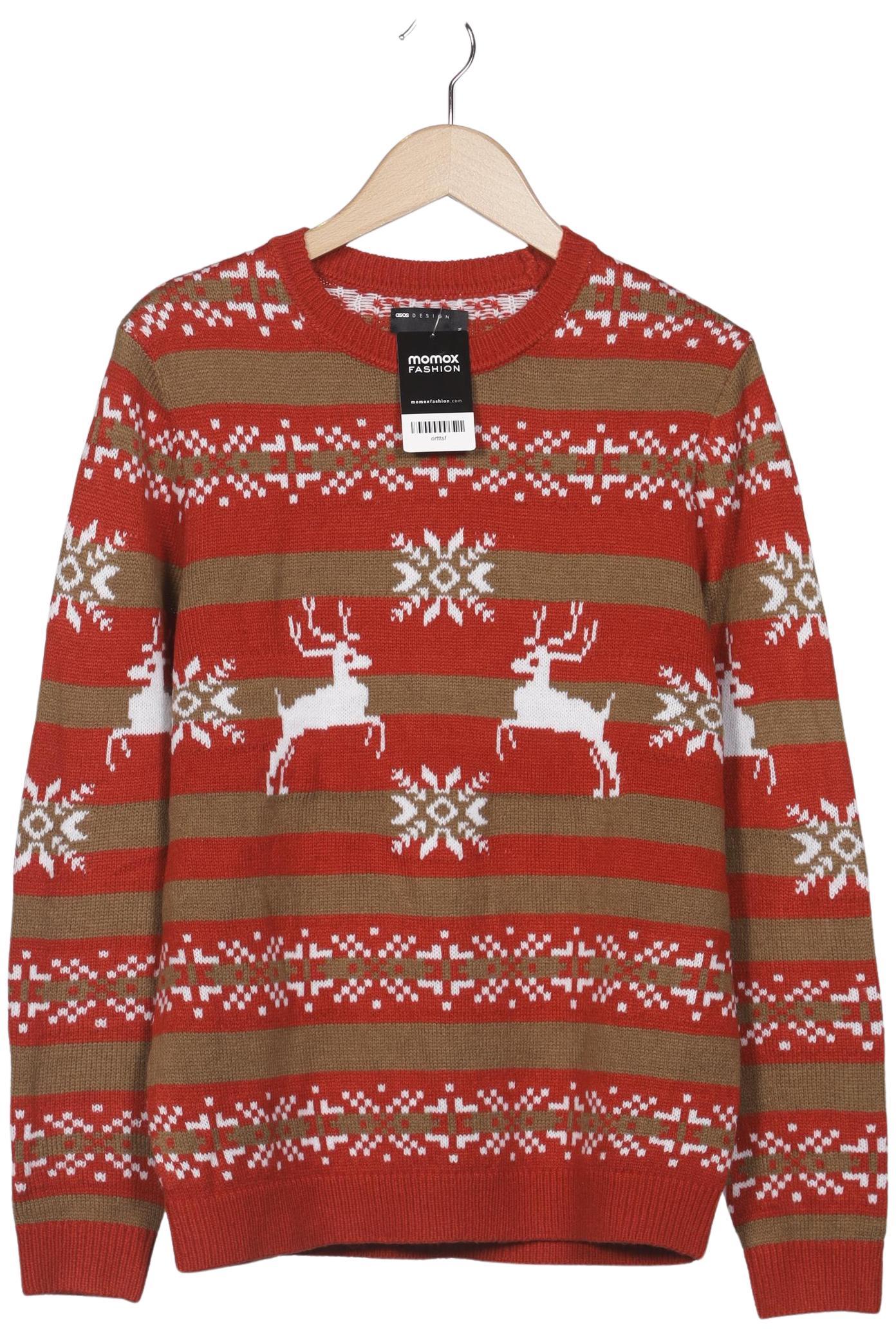 

asos Herren Pullover, rot, Gr. 48