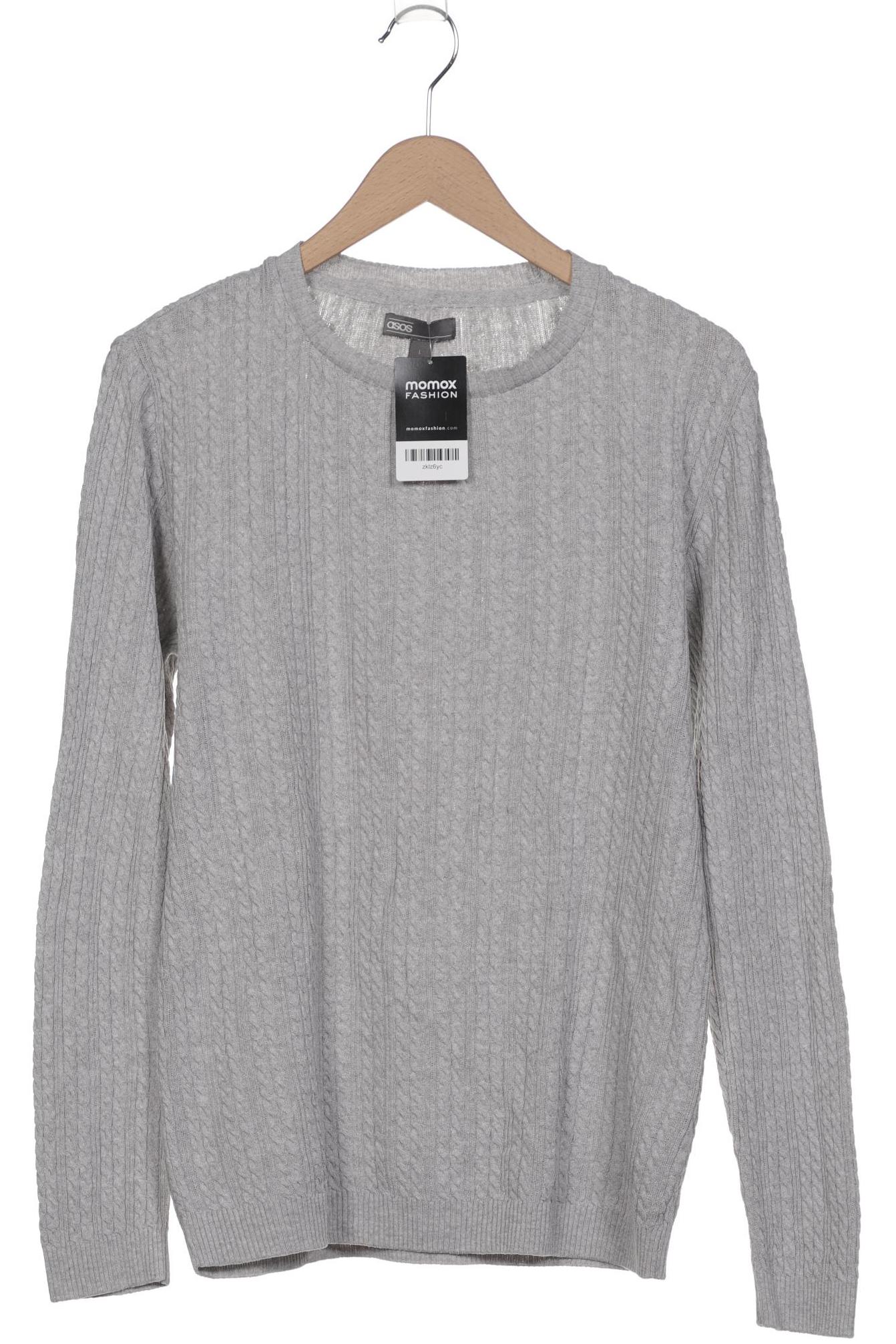 

asos Herren Pullover, grau, Gr. 52