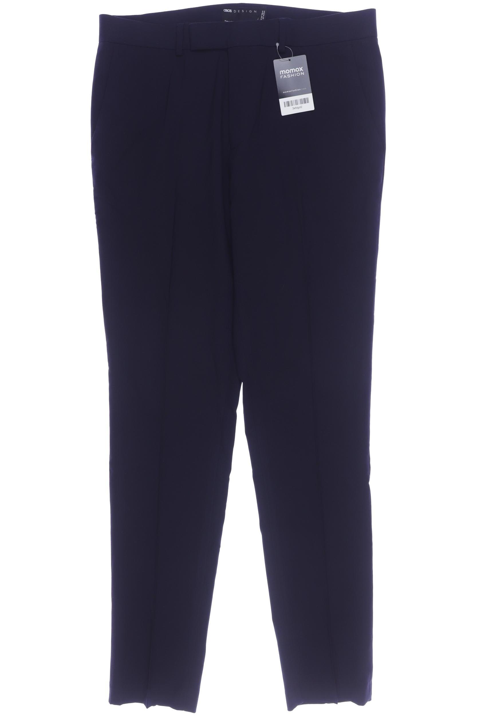 

asos Herren Stoffhose, marineblau, Gr. 34