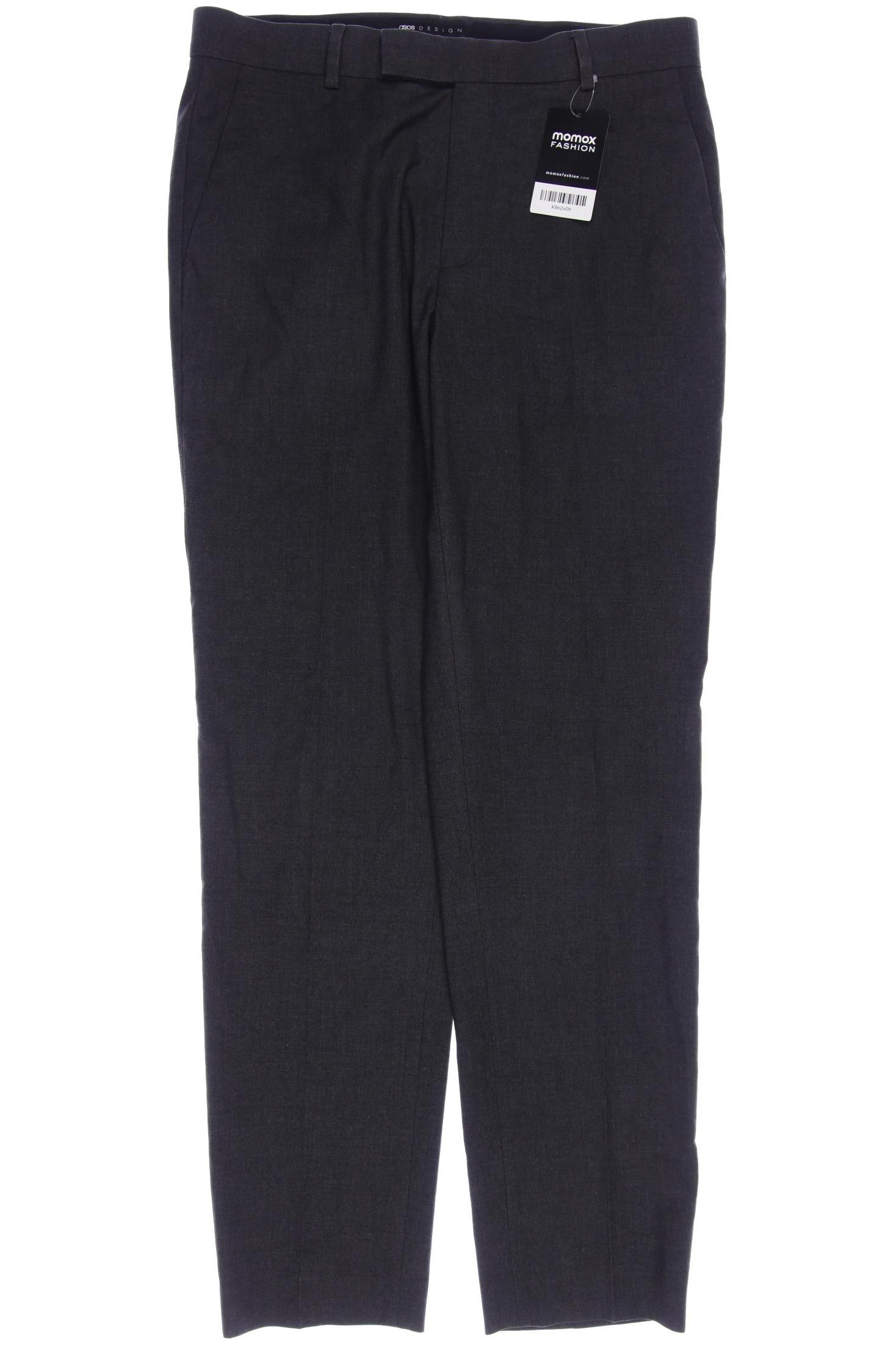 

asos Herren Stoffhose, grau, Gr. 32