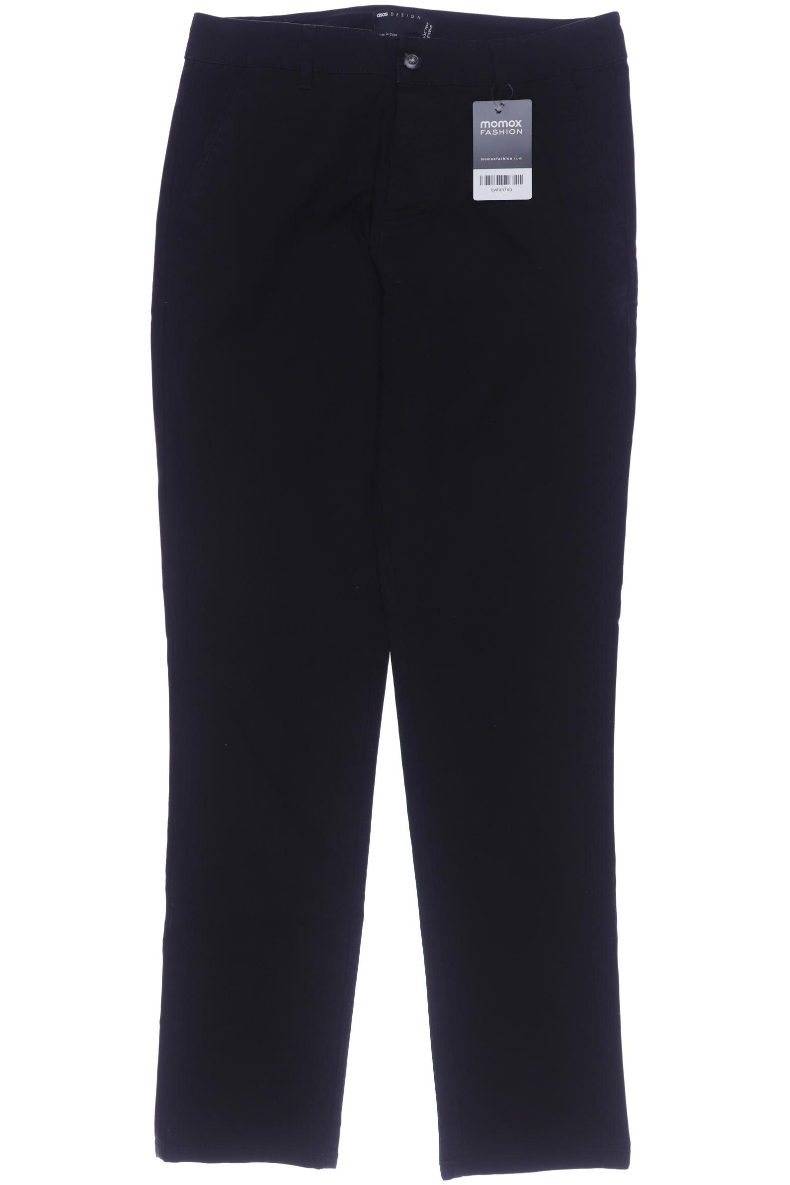 

asos Herren Stoffhose, schwarz, Gr. 30