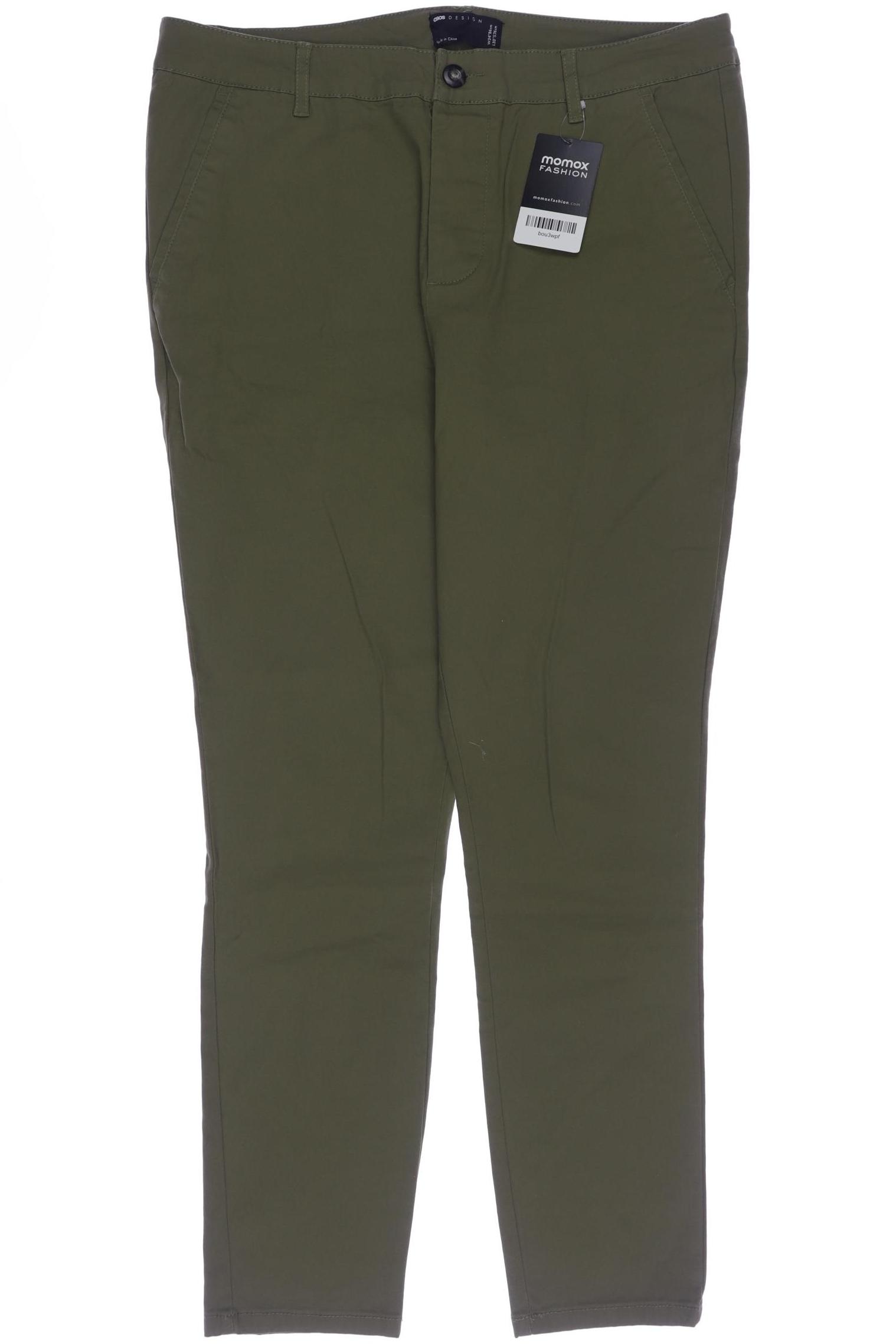 

asos Herren Stoffhose, grün, Gr. 34