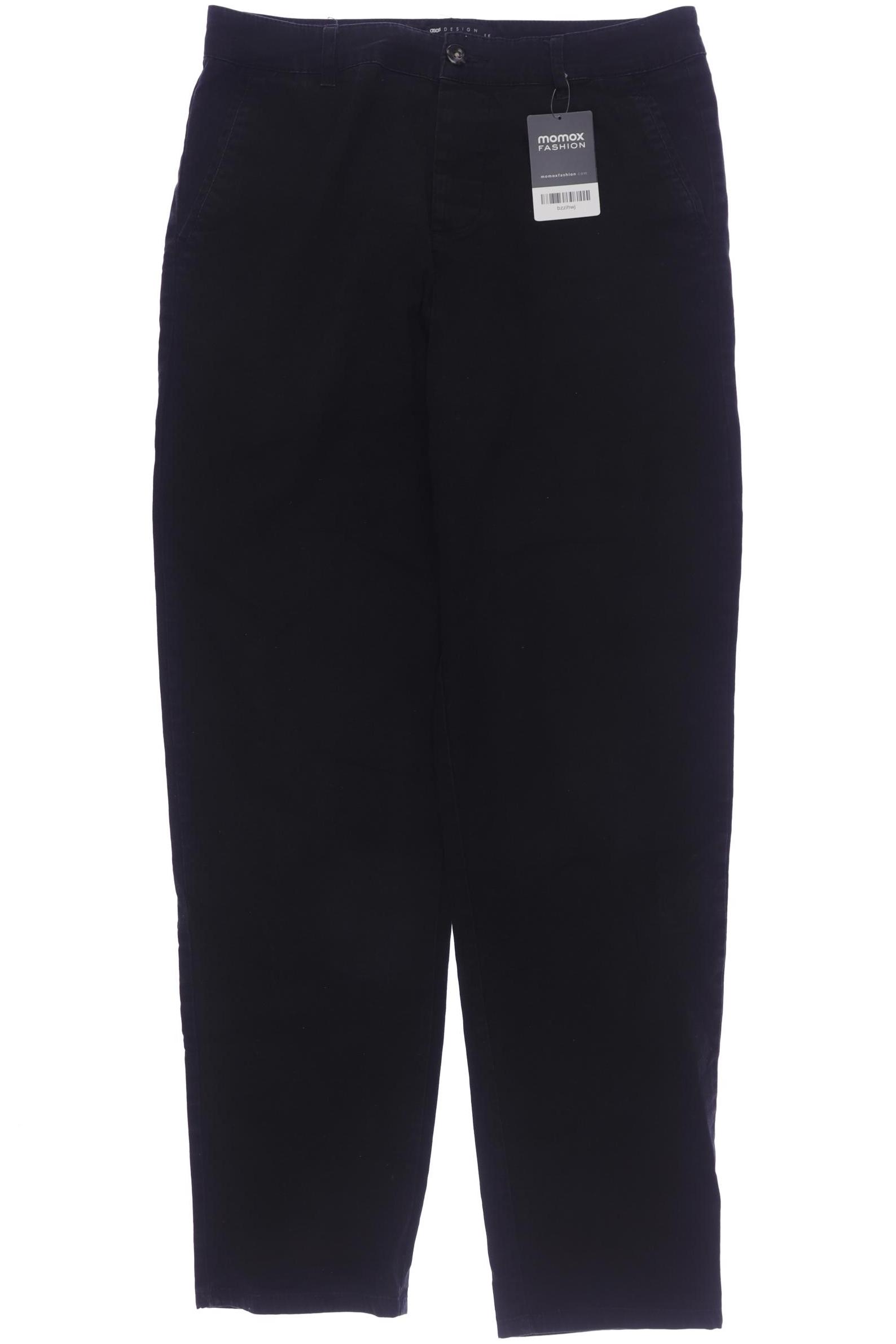 

asos Herren Stoffhose, schwarz, Gr. 30